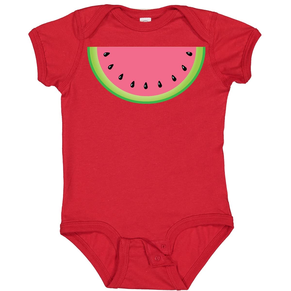 Inktastic Pink Watermelon Baby Bodysuit - Cute Summer Outfit for Infants, Toddler Girls & Boys - Perfect for Beach, Pool Party & Family Photos