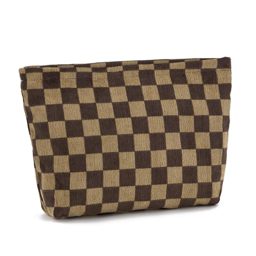 Dark Brown Checkered