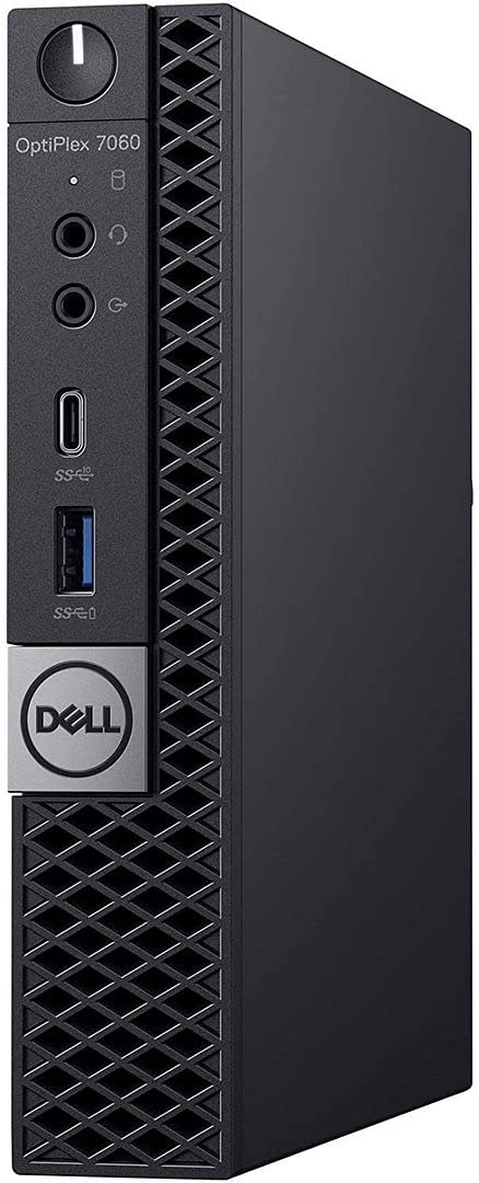 Renewed Dell Optiplex 7060 Micro MFF Desktop PC - Intel Core i7-8700T 6-Core 2.4GHz, 32GB DDR4 RAM, 1TB NVMe SSD, WiFi, Bluetooth, HDMI - Includes Keyboard & Mouse - Windows 10 Pro - Perfect for Home Office, Business Workstations & Small Spaces