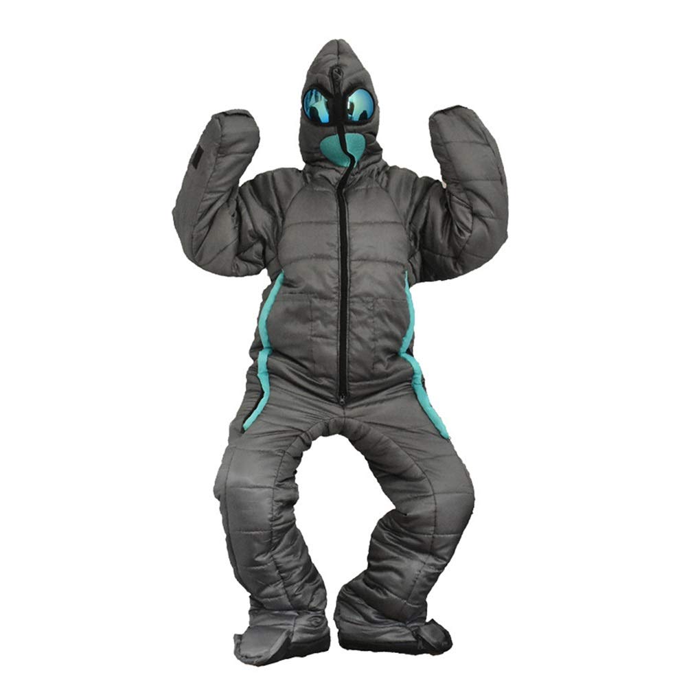 Adult Lite Wearable Sleeping Bag - Portable & Warm for Camping, Hiking, Travel - Easy to Carry for Outdoor Adventures (Medium Size) - Perfect for Backpacking, Road Trips & Cold Weather Camping