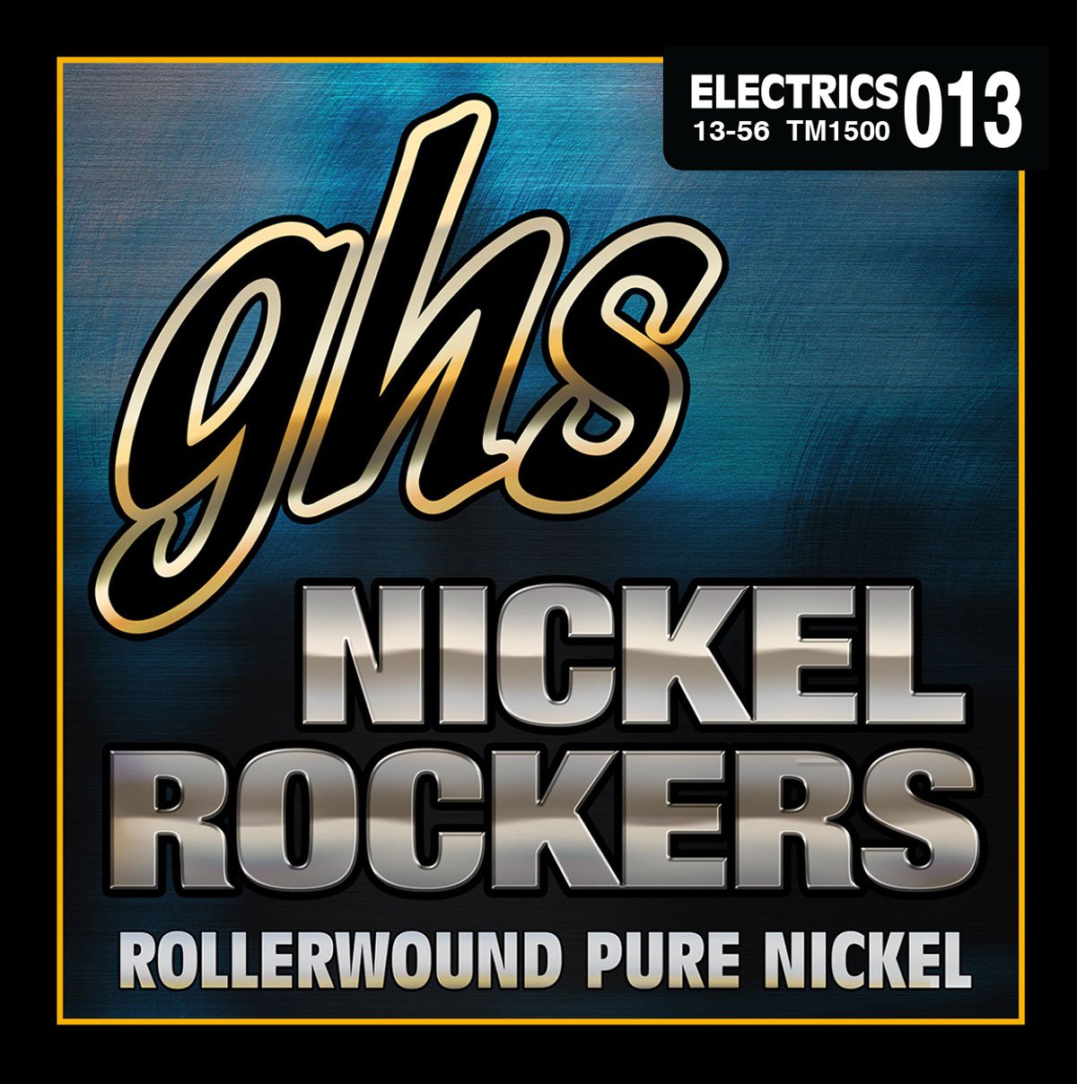 GHS Strings Nickel Rockers Electric Guitar Strings (TM1500) – True Medium Gauge 13-56 for Rock, Blues & Metal – Perfect for Stage & Studio Performance