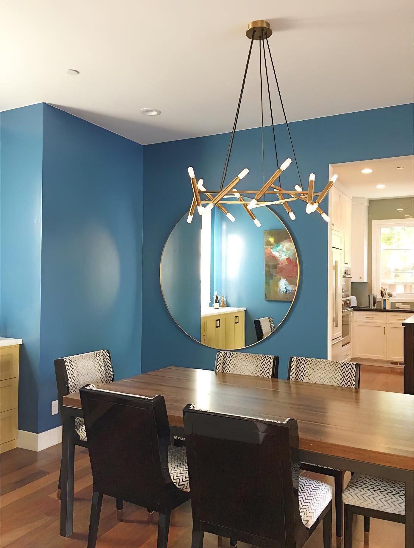 Elegant Le Diamant Crystal Chandelier - Luxury Ceiling Light Fixture for Dining Room, Living Room & Bedroom Decor