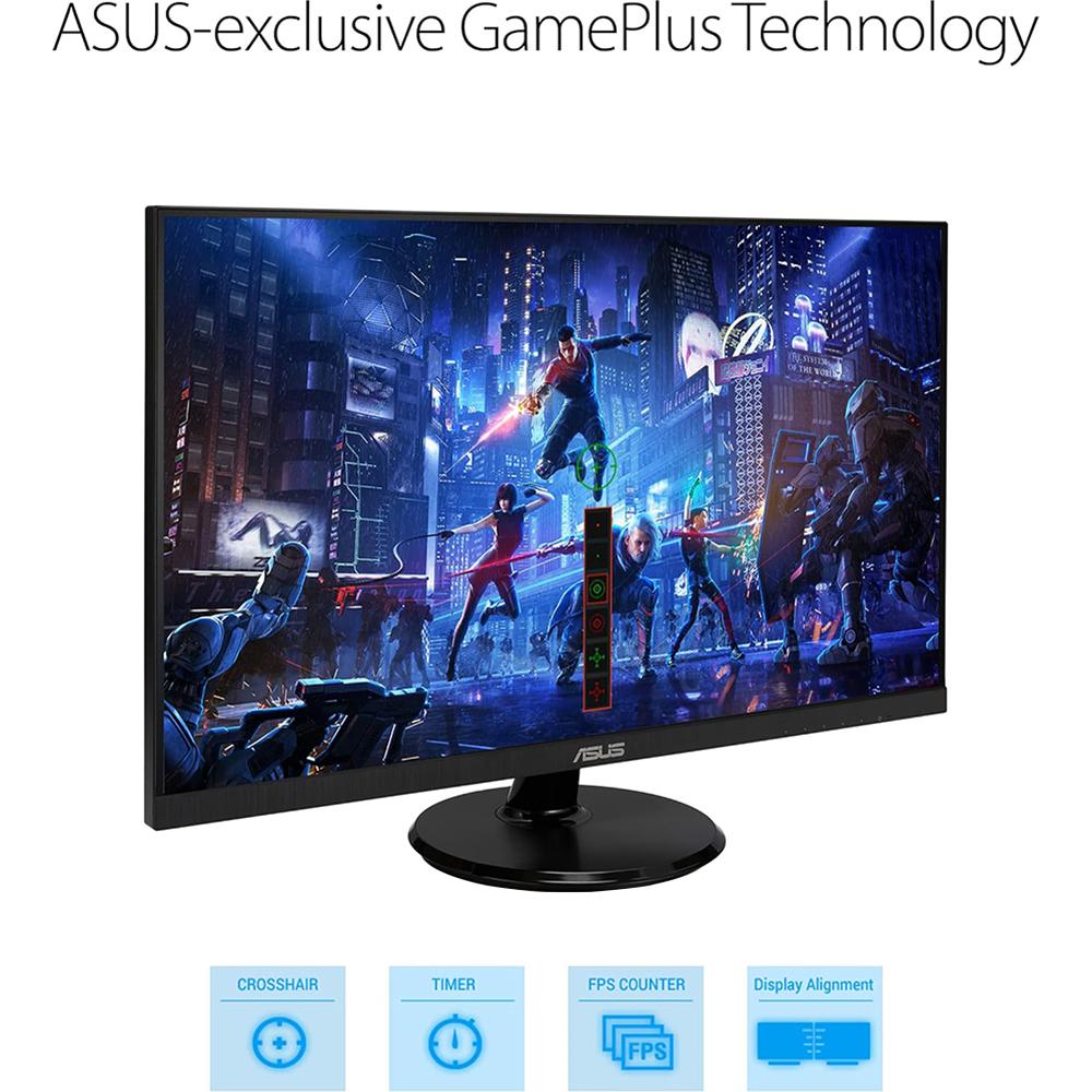 ASUS 27-inch Full HD 1080P IPS Monitor with 75Hz Refresh Rate & Eye Care Technology - Perfect for Home Office, Gaming, and Entertainment