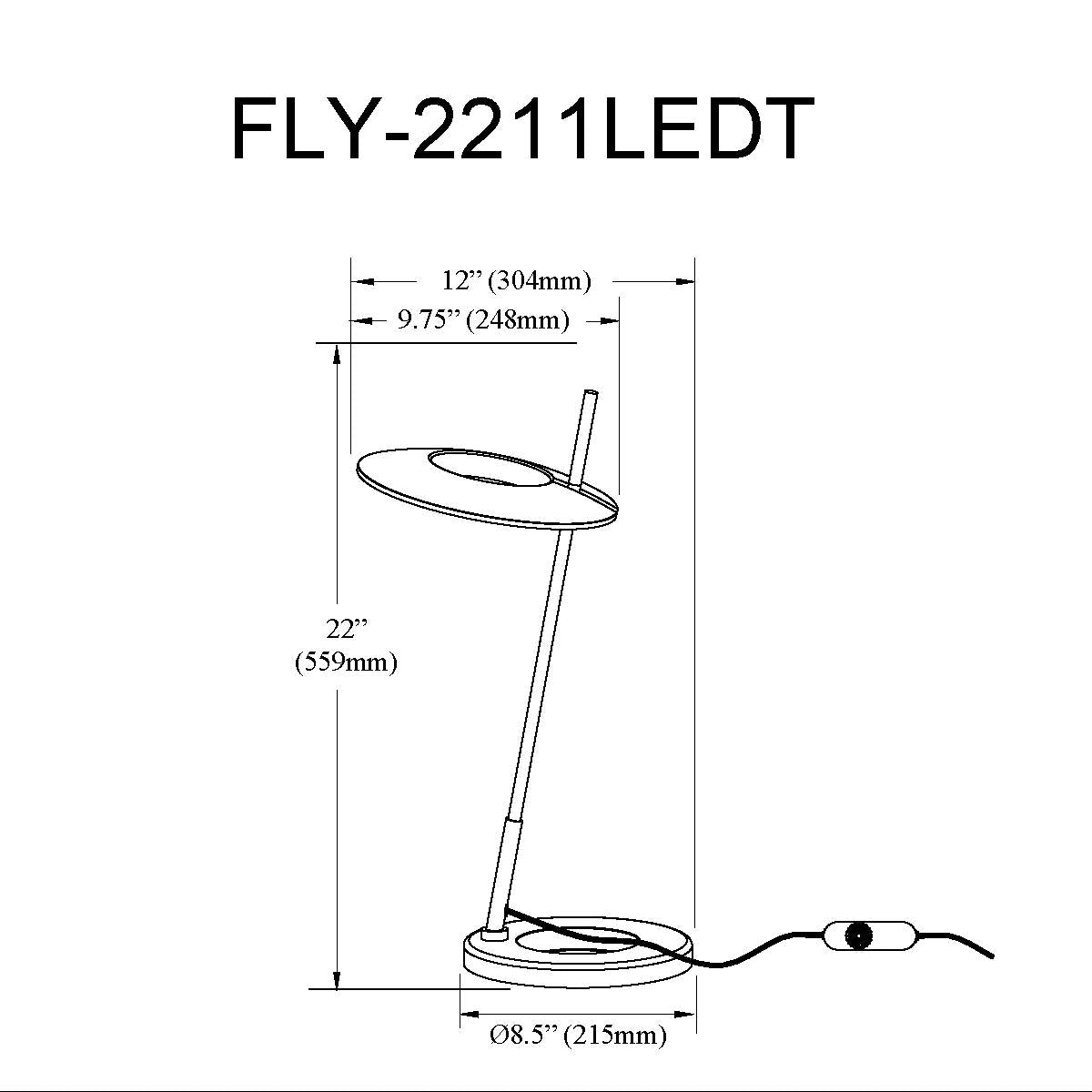Finley Table Lamp - Modern LED Desk Lamp with Adjustable Brightness & Color Temperature for Home Office, Bedroom, and Study Room | Perfect for Reading, Working, and Relaxing