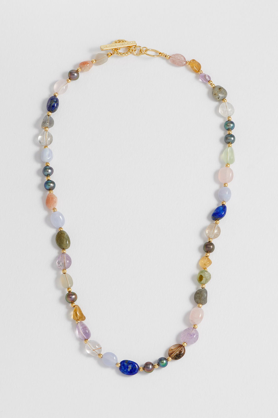 Stylish Multi Beaded T Bar Necklace for Women - Elegant Layered Jewelry for Everyday Wear, Date Night & Special Occasions