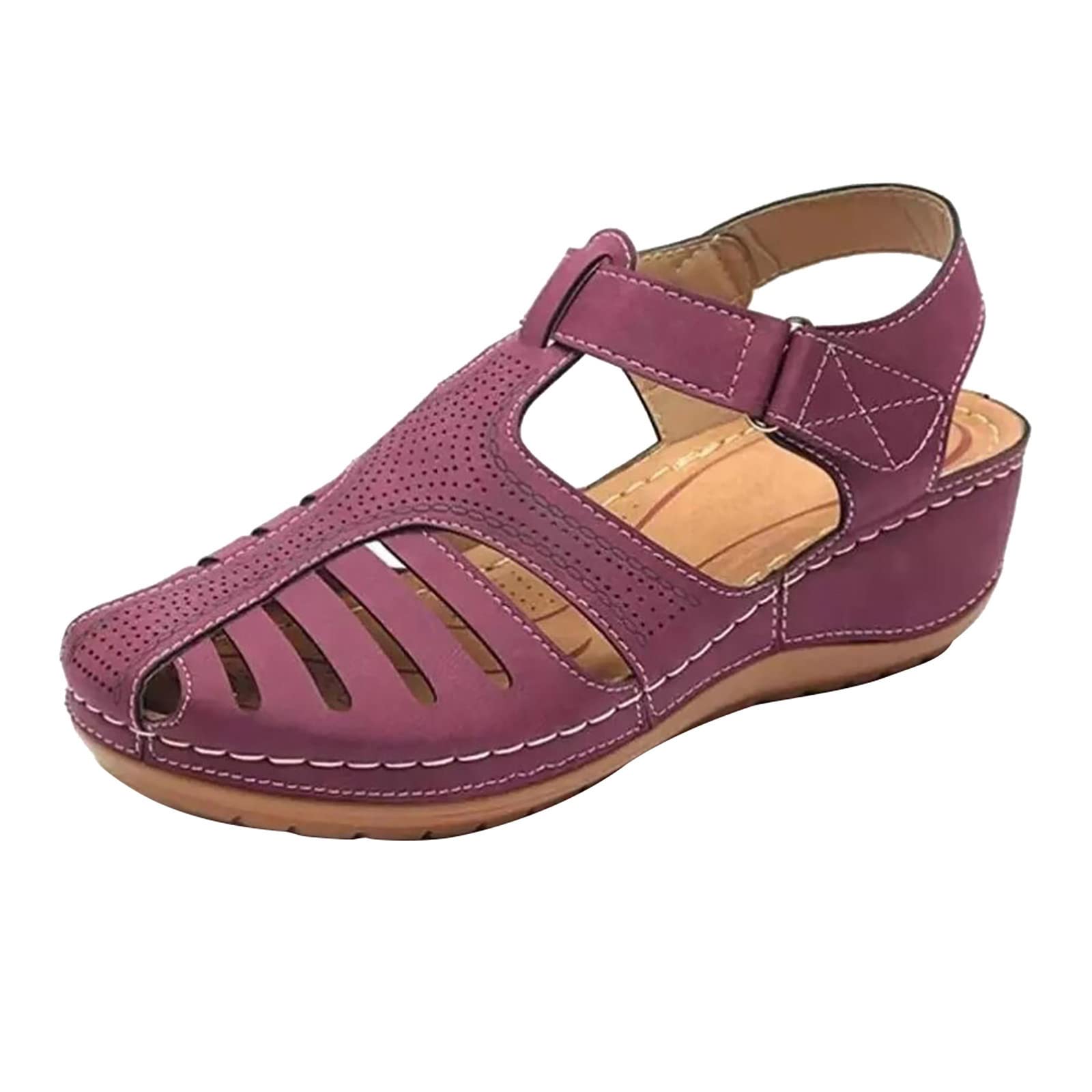 Women's Comfortable Sport Sandals - Platform Wedge Sandals with Closed Toe for Casual Wear | Perfect for Beach, Walking & Summer Outdoor Activities