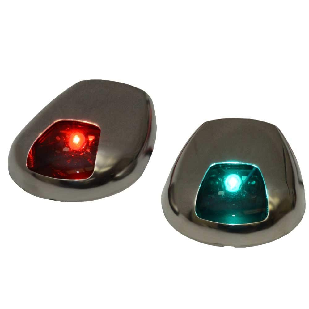 Seadog Red Green LED Side Mount Boat Navigation Lights 400079 - Perfect for Marine Boating, Fishing, and Nighttime Water Safety