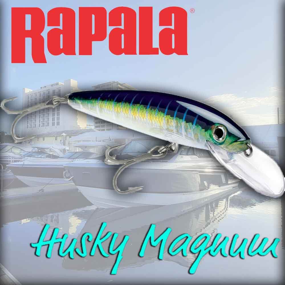 Rapala HMAG15 Husky Magnum Fishing Lure - Premium Bass & Walleye Bait for Freshwater & Saltwater Fishing | Ideal for Trolling, Casting & Jigging