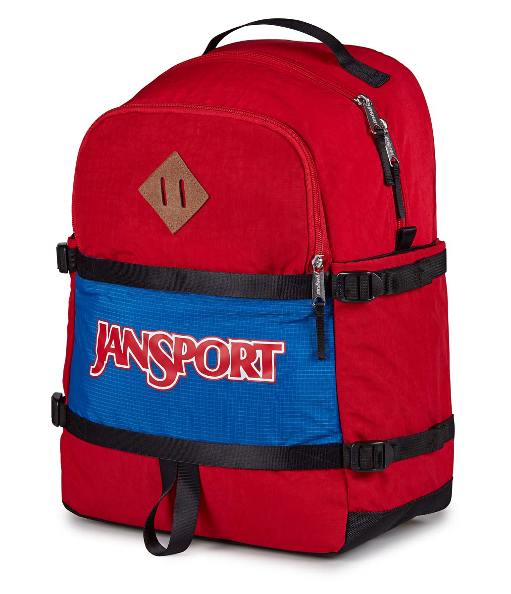 JanSport Small Seattle Backpack - Lightweight Durable School & Travel Daypack for Students & Commuters - Perfect for College, Hiking & Everyday Use (Red Tape)