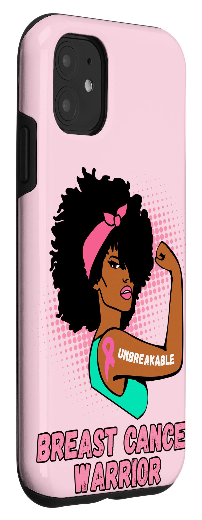 iPhone 11 Breast Cancer Awareness Phone Case - Pink Ribbon Warrior Support Case - Durable Protective Cover for iPhone 11 - Show Your Support for Cancer Fighters (Perfect for Fundraisers, Survivor Gifts & Awareness Events)