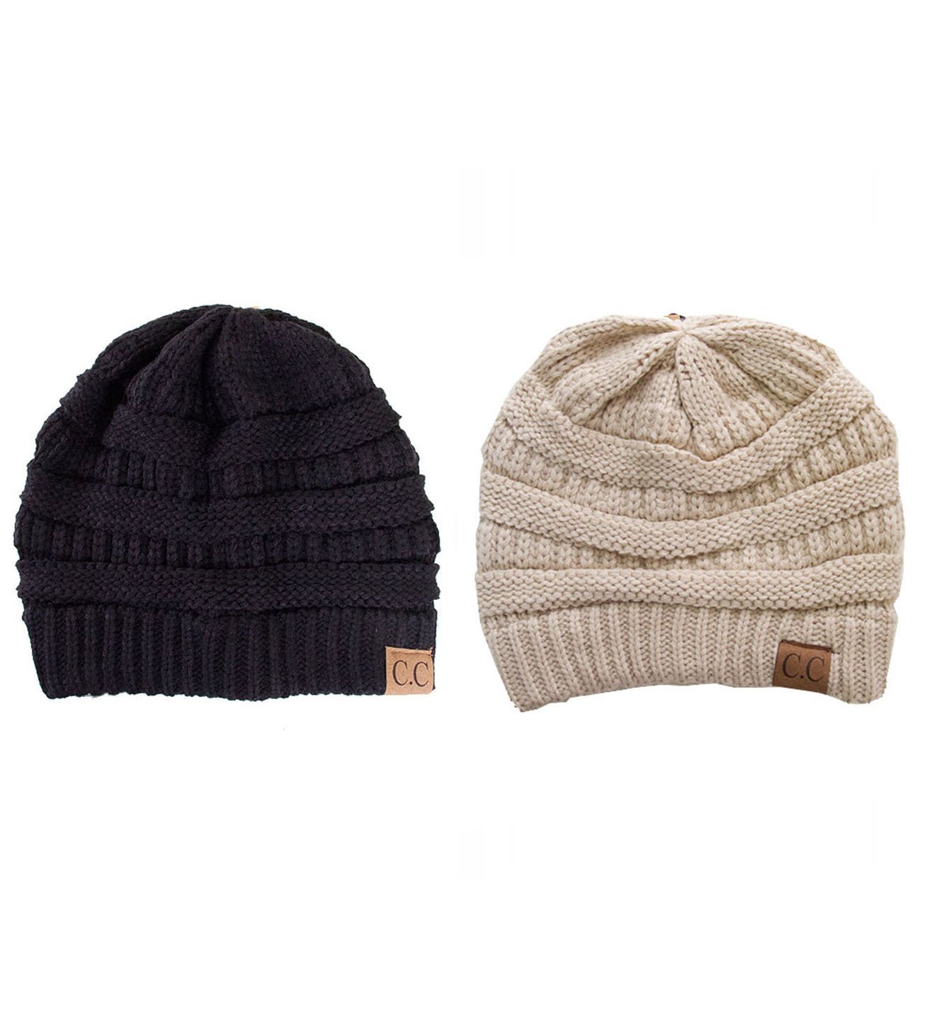 Trendy Warm Chunky Soft Stretch Cable Knit Beanie Skull Cap for Women & Men - Winter Fashion Accessory for Outdoor Activities, Skiing & Snowboarding