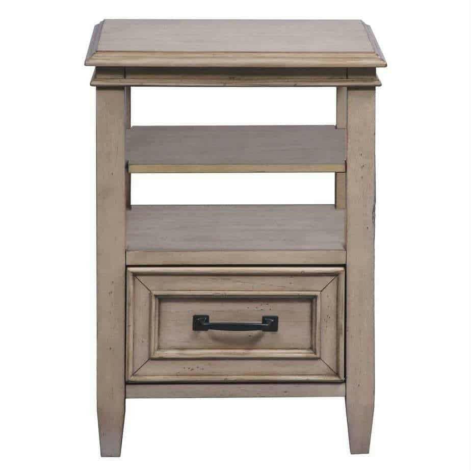 Grayton Grove Modern Side Table 573 BR62 - Small End Table for Living Room, Bedroom, or Office - Perfect for Holding Lamps, Books, and Decor