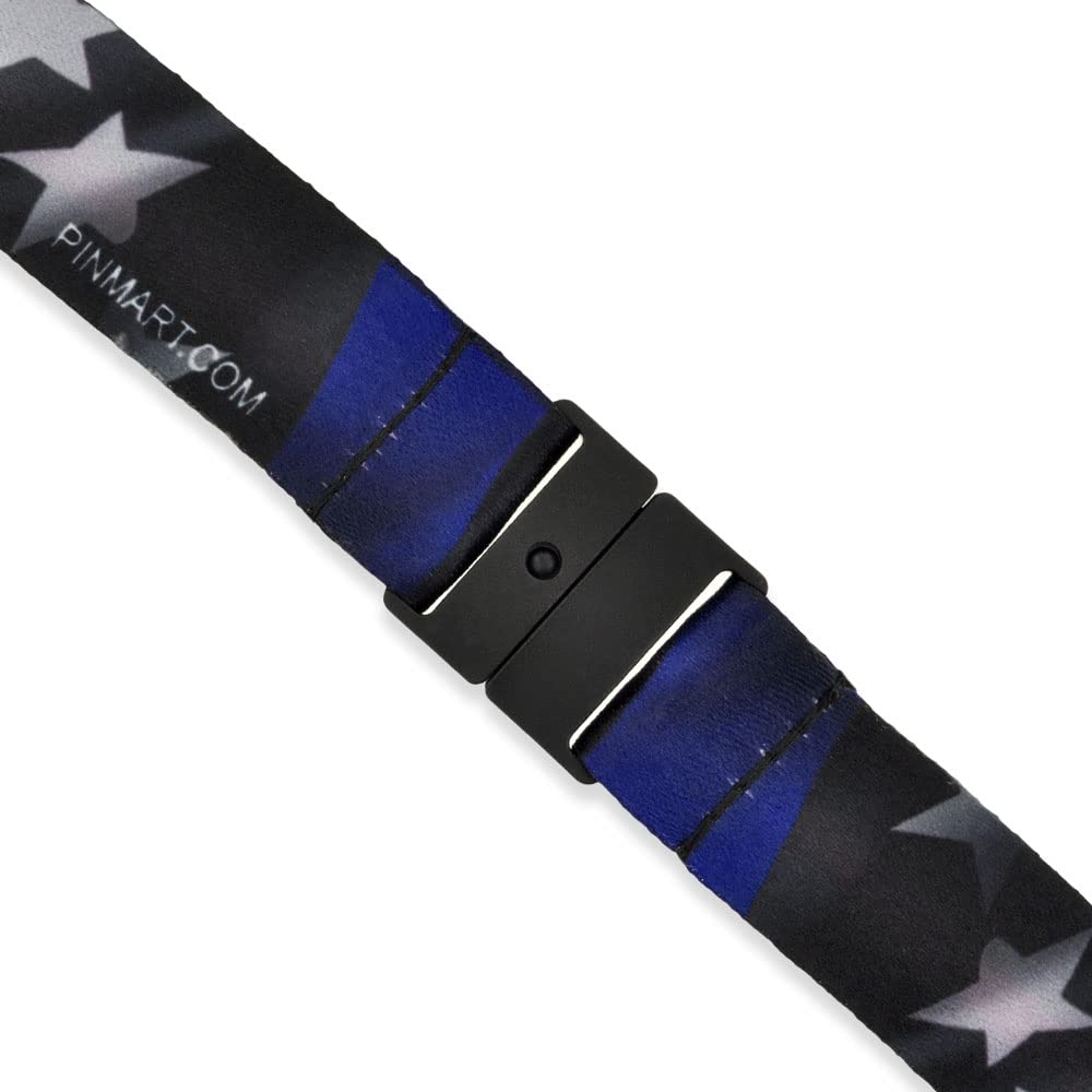 Thin Blue Line Support Lanyard - Police & Law Enforcement ID Badge Holder - Perfect for First Responders, Security & Everyday Use