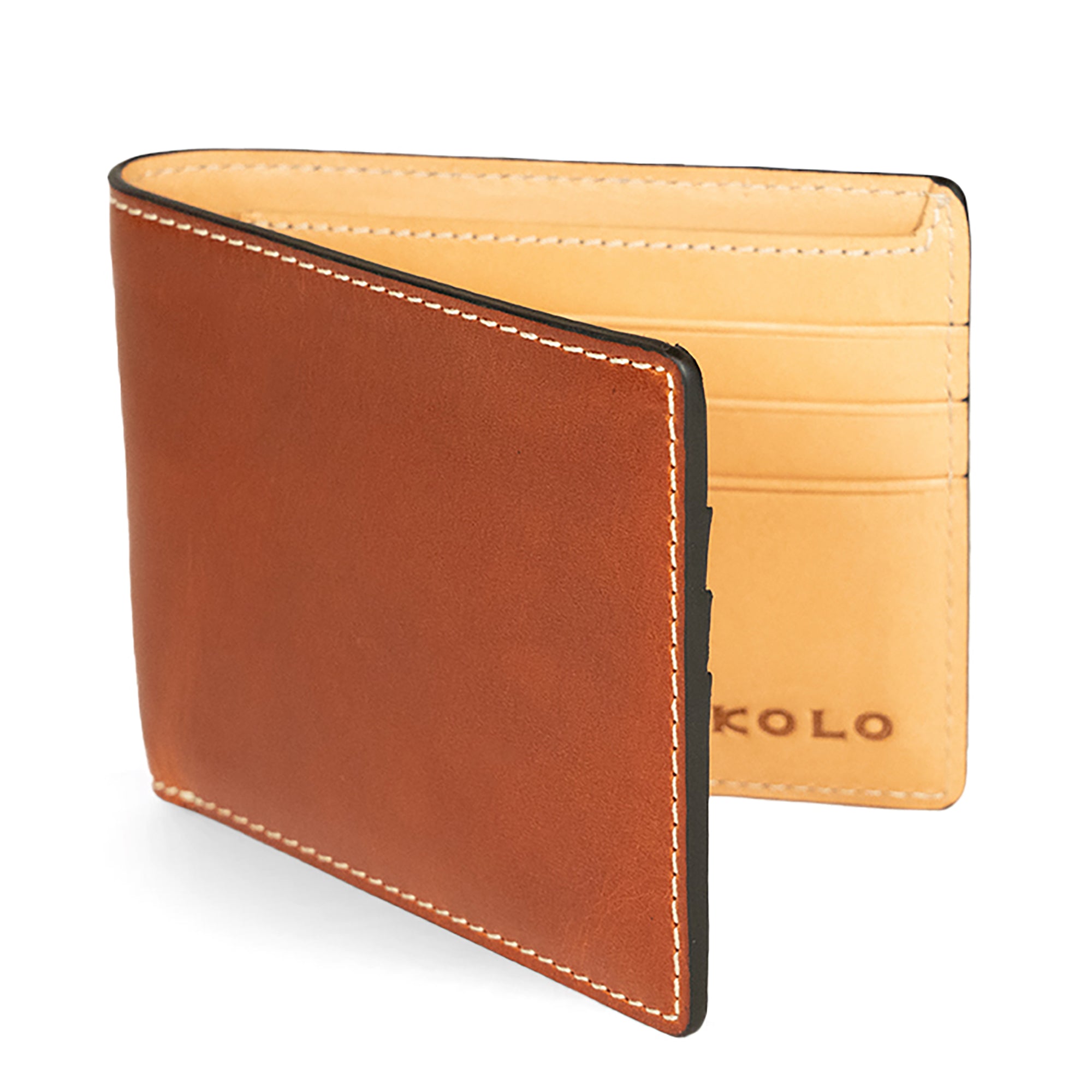 Premium Camden Bi-Fold Leather Wallet for Men - RFID Blocking & Slim Design - Perfect for Everyday Use, Travel, and Business