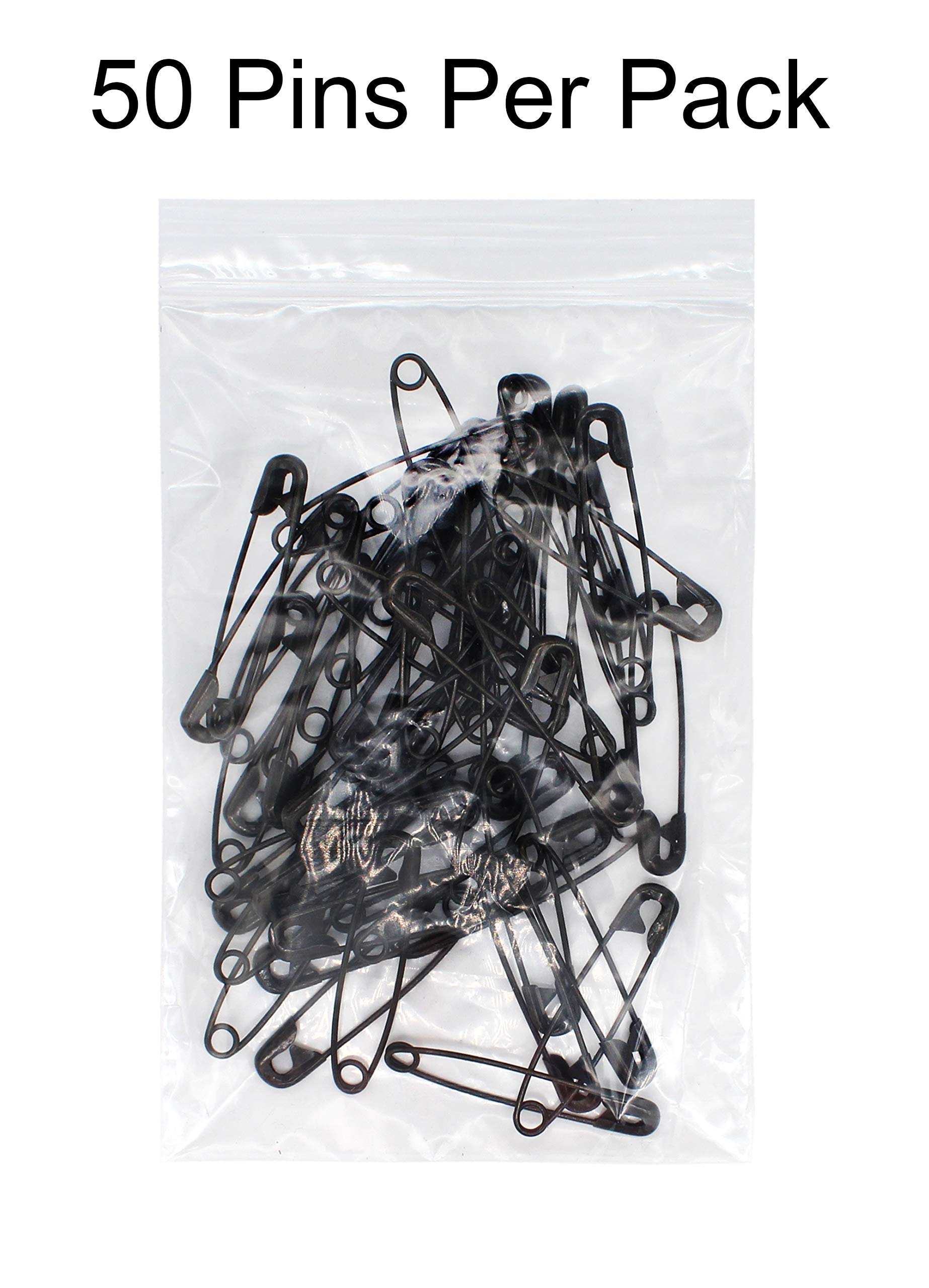 Black Safety Pins #00 (3/4