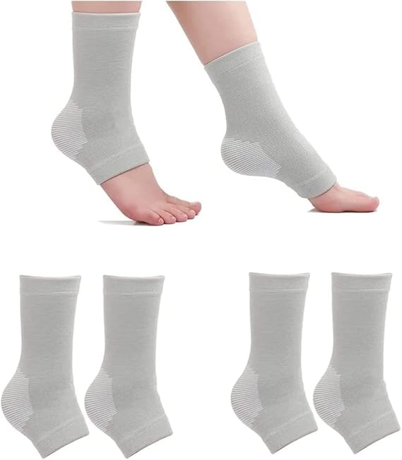 Bamboo Compression Foot Sleeves & Ankle Support Socks - Breathable, Moisture-Wicking for Plantar Fasciitis, Neuropathy & Post-Surgery Recovery - Ideal for Running, Hiking & Daily Comfort