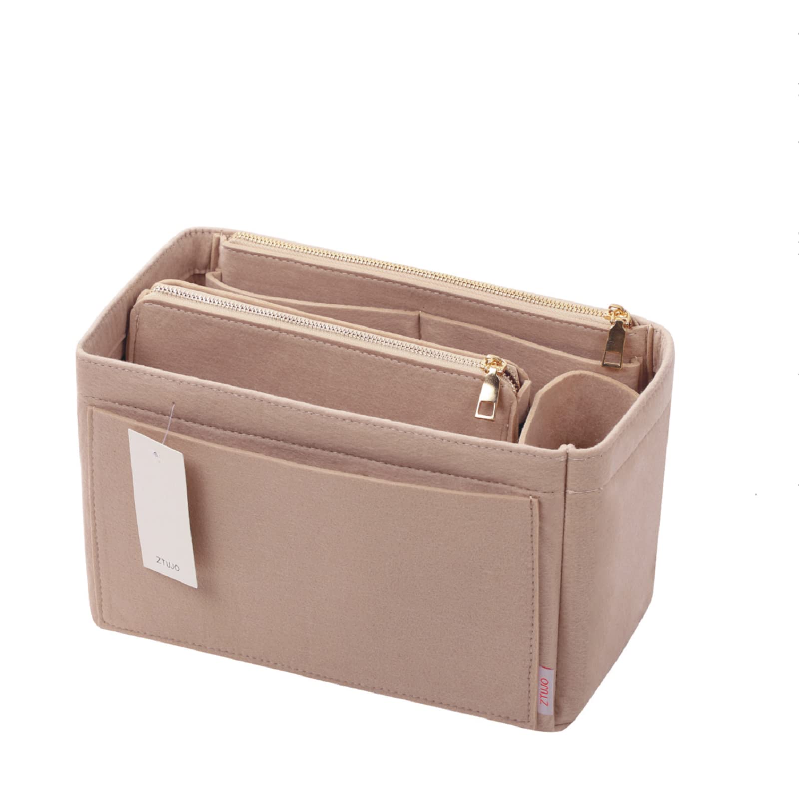 ZTUJO Felt Purse Organizer Insert for Louis Vuitton Speedy, Neverfull, Graceful & Tote Bags - Handbag Shaper & Storage Solution for Travel, Work & Daily Essentials Organization