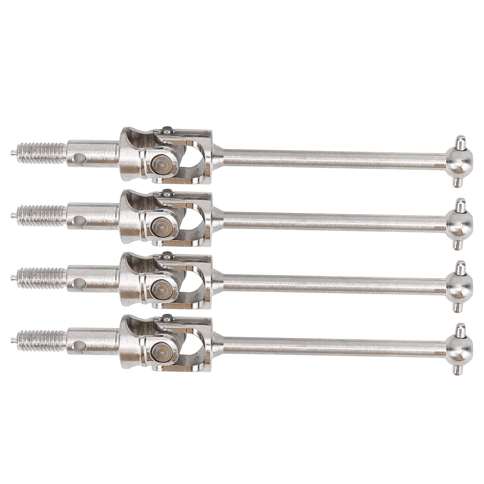 High-Quality CVD Drive Shaft - 4Pcs Steel RC Axle for 1/10 Scale RC Cars - Compatible with HSP 94123/94108/94102 Models (Silver) - Perfect for Off-Road Racing, Drifting & RC Car Upgrades