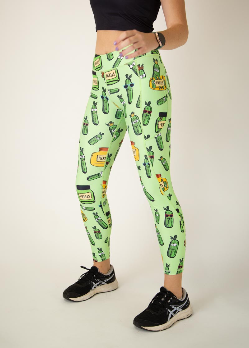 Women's High Waist Pickleball Leggings - Moisture Wicking & Stretchable for Yoga, Gym & Pickleball Games