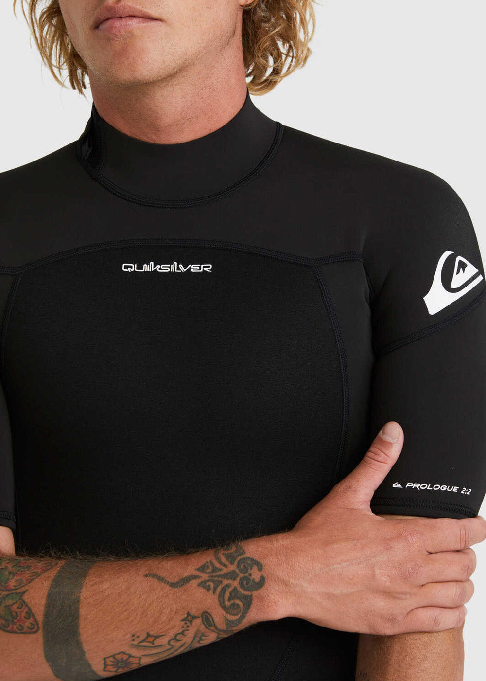 Quiksilver Men's Prologue 2mm BZ FL Spring Suit Wetsuit - Neoprene Full Body Wetsuit for Surfing, Diving & Water Sports - Perfect for Warm Weather Ocean Activities