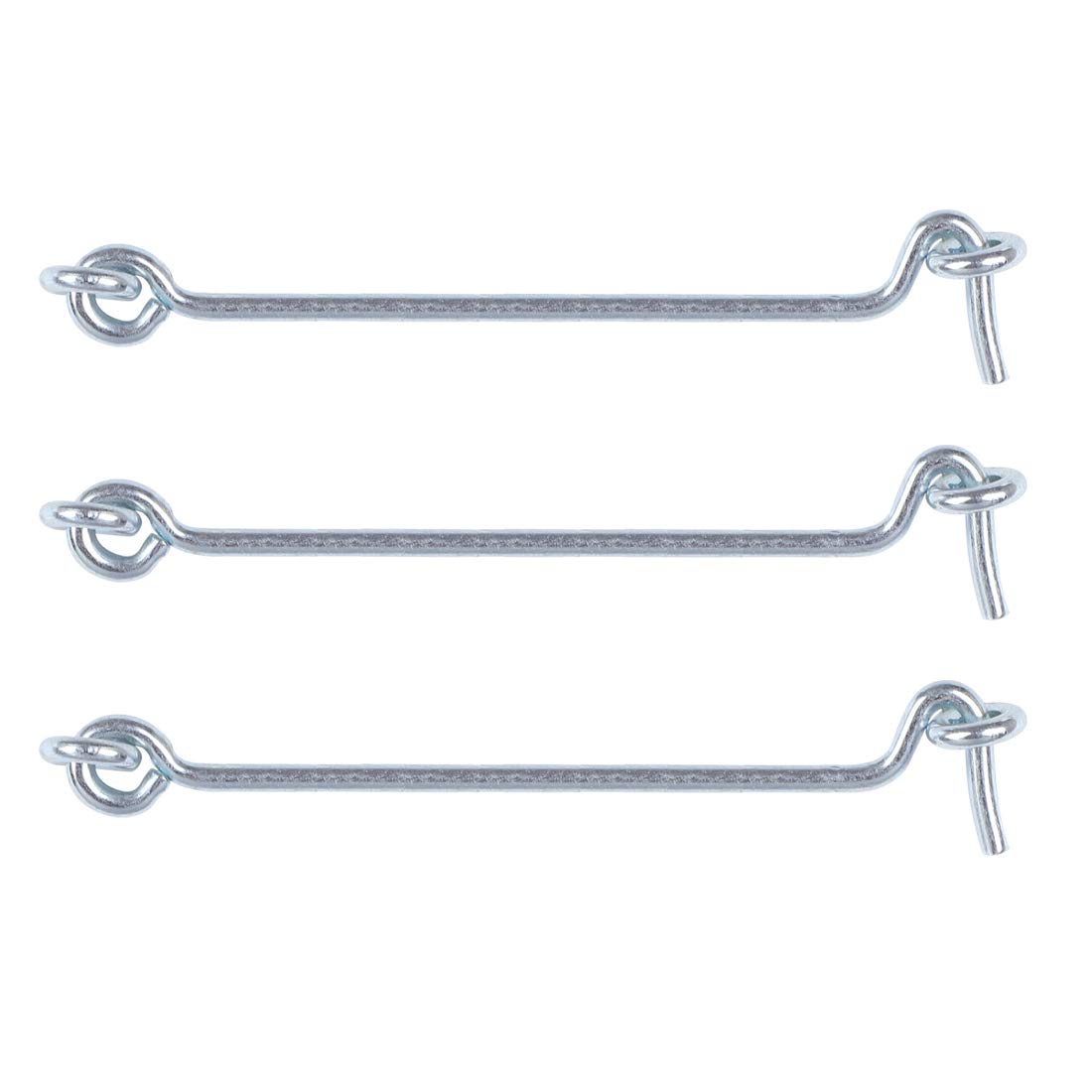 4 Inch Cabin Hook Door Lock - 3 Pack for Gate, Shutters & Windows