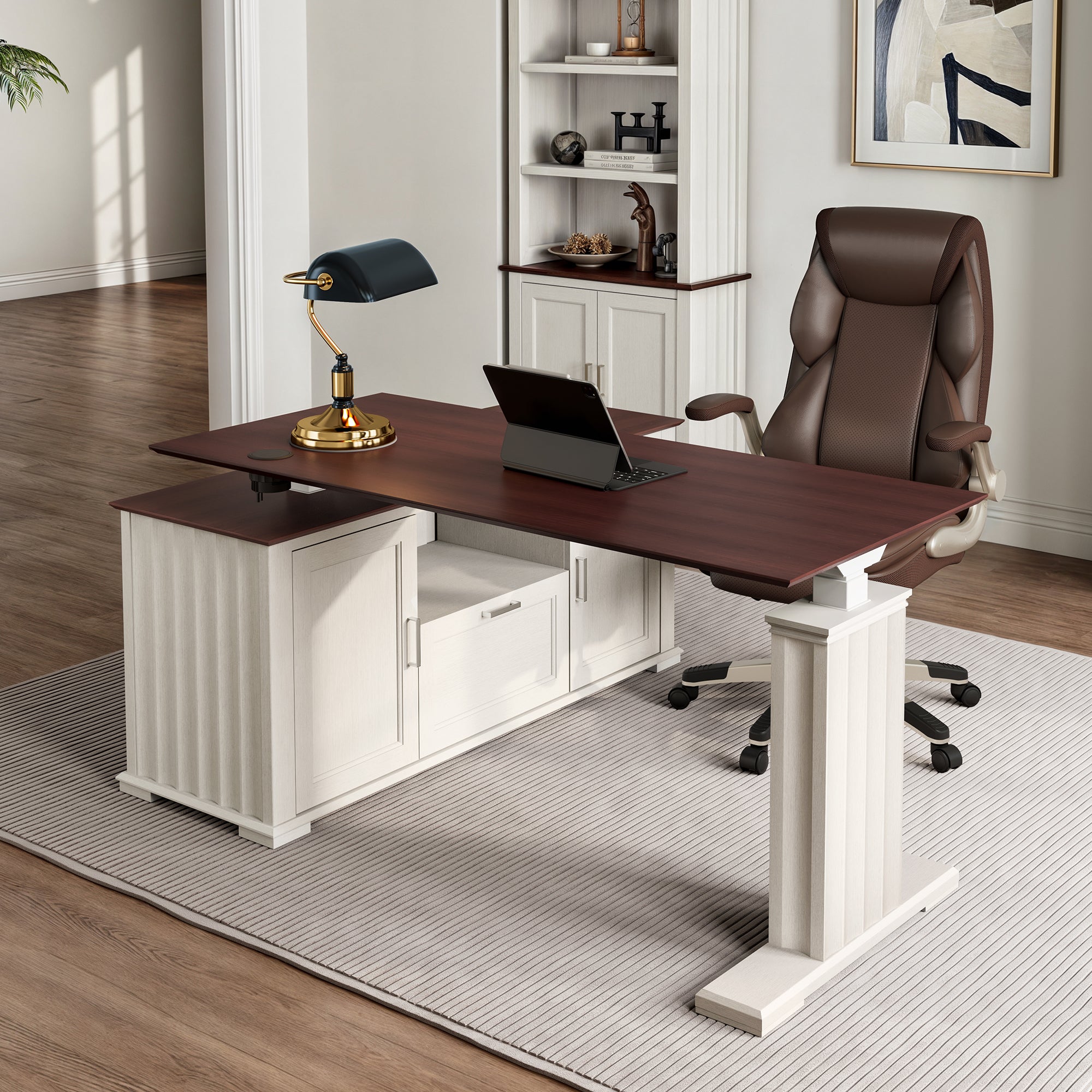 Ark ES Executive Standing Desk (60x26) - Adjustable Height Electric Standing Desk for Home & Office - Ergonomic Workstation for Productivity & Comfort