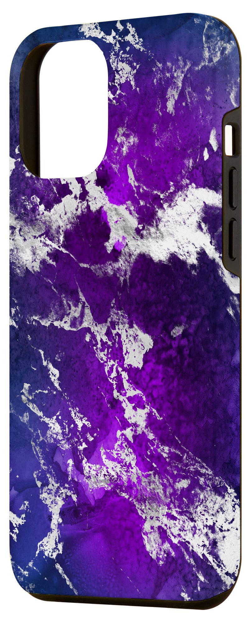 Premium iPhone 12 Pro Max Case - Galaxy Natural Purple Precious Stone Pattern Protective Cover | Slim Fit, Shockproof & Scratch-Resistant | Perfect for Everyday Use, Travel & Outdoor Activities