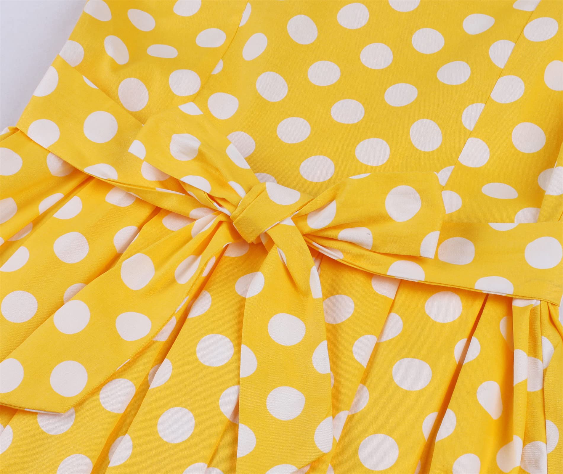 Vintage Women's Slip Dress with Bowknot & Polka Dot Design - Casual Tea Dress in Blue for Retro Style & Everyday Wear