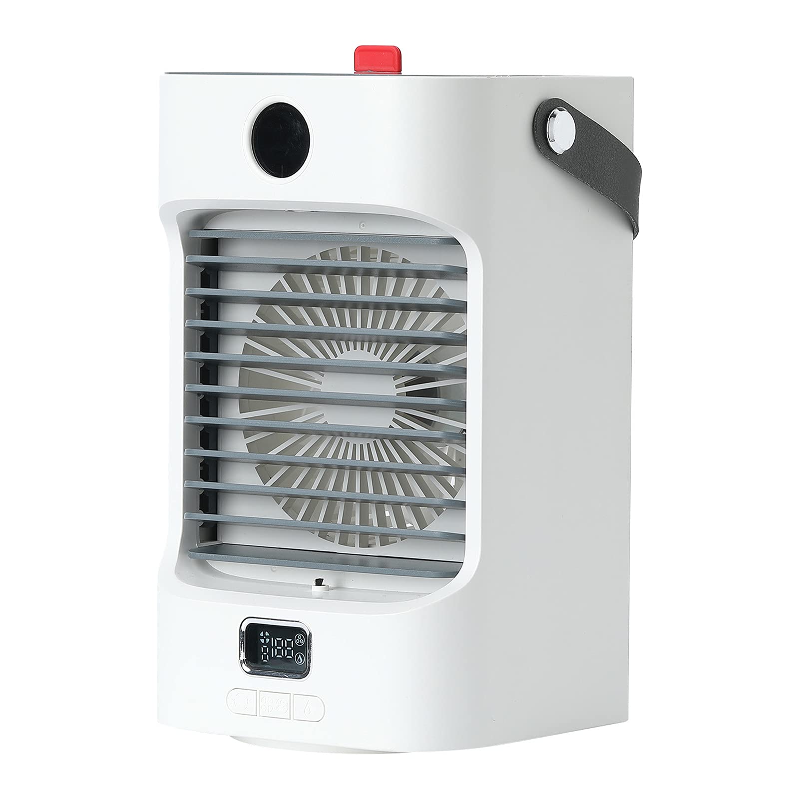 Portable Air Conditioner with USB Charging - Desktop Shaking Head Water Cooling Fan, Personal Air Cooler with Handle for Office & Home Use | Perfect for Workspaces, Bedrooms & Small Rooms