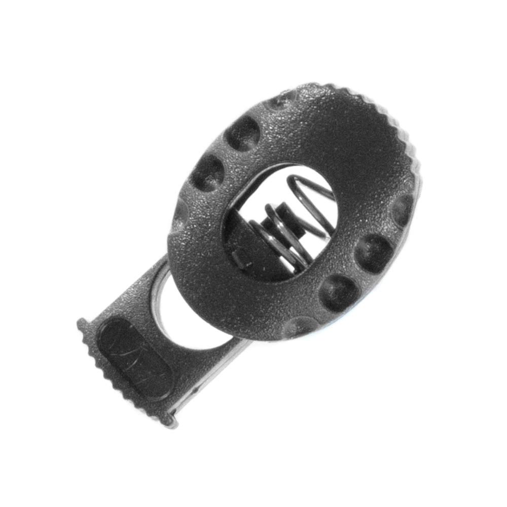 500 Pack Black Turtle Cord Locks - Heavy Duty Plastic Drawstring Toggle Switch with Strong Springs for Backpacks, Hoodies & Outdoor Gear