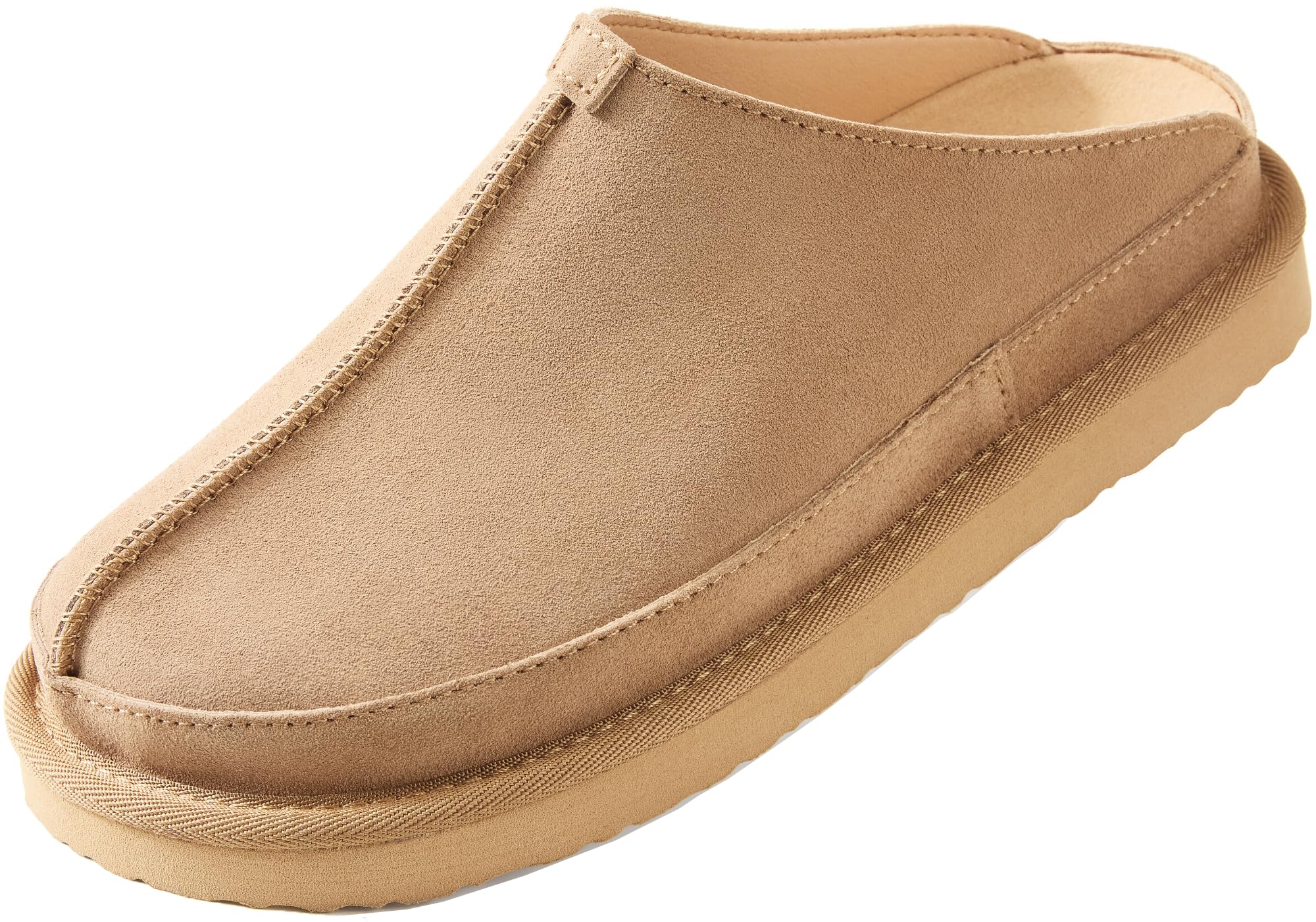 Women's Comfortable Suede Clogs - Leather Mules with Platform for Women | Non-Slip Slip-On Sandals for Home, Office & Casual Outings