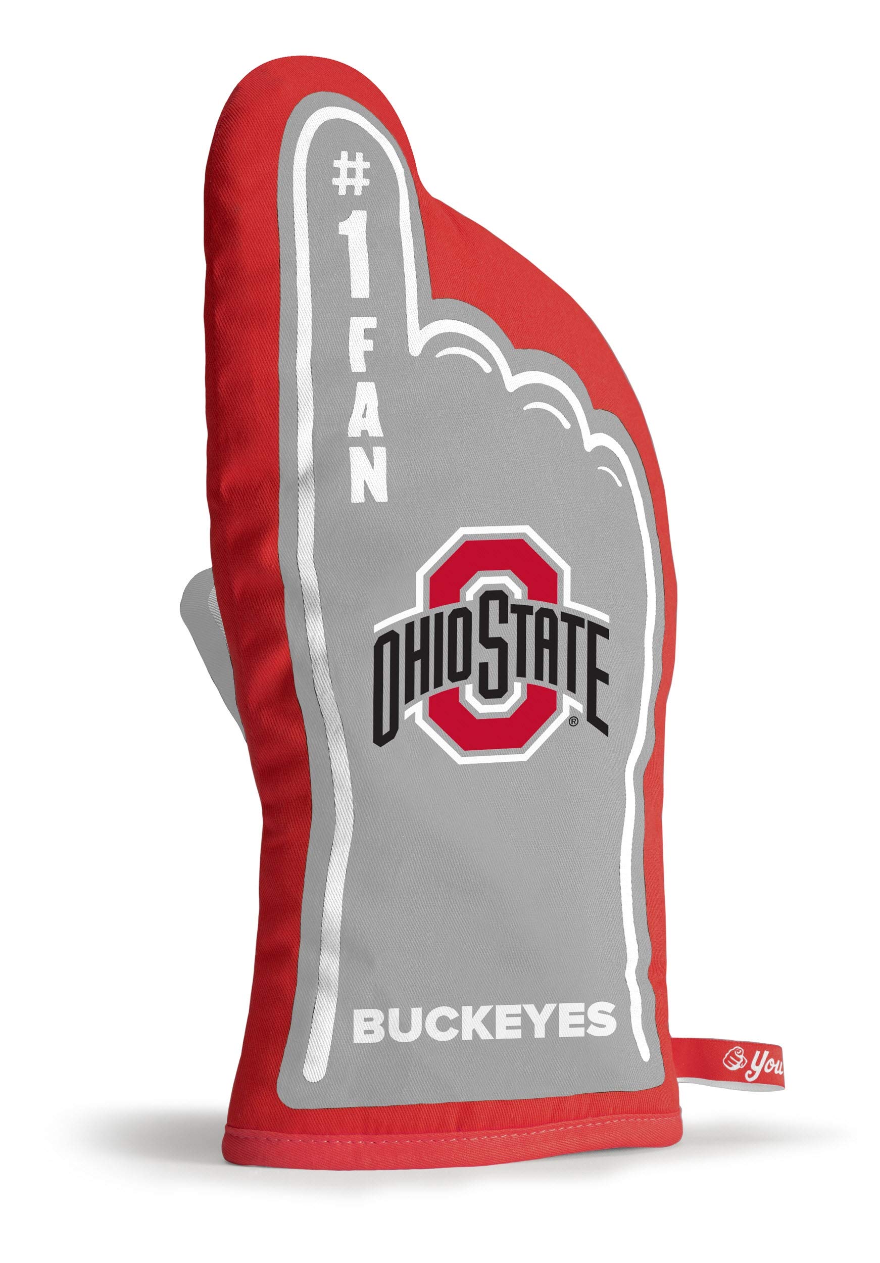 YouTheFan NCAA #1 Oven Mitt - Heat Resistant Kitchen Glove for Baking, Grilling & Cooking - Perfect for College Sports Fans & Home Chefs