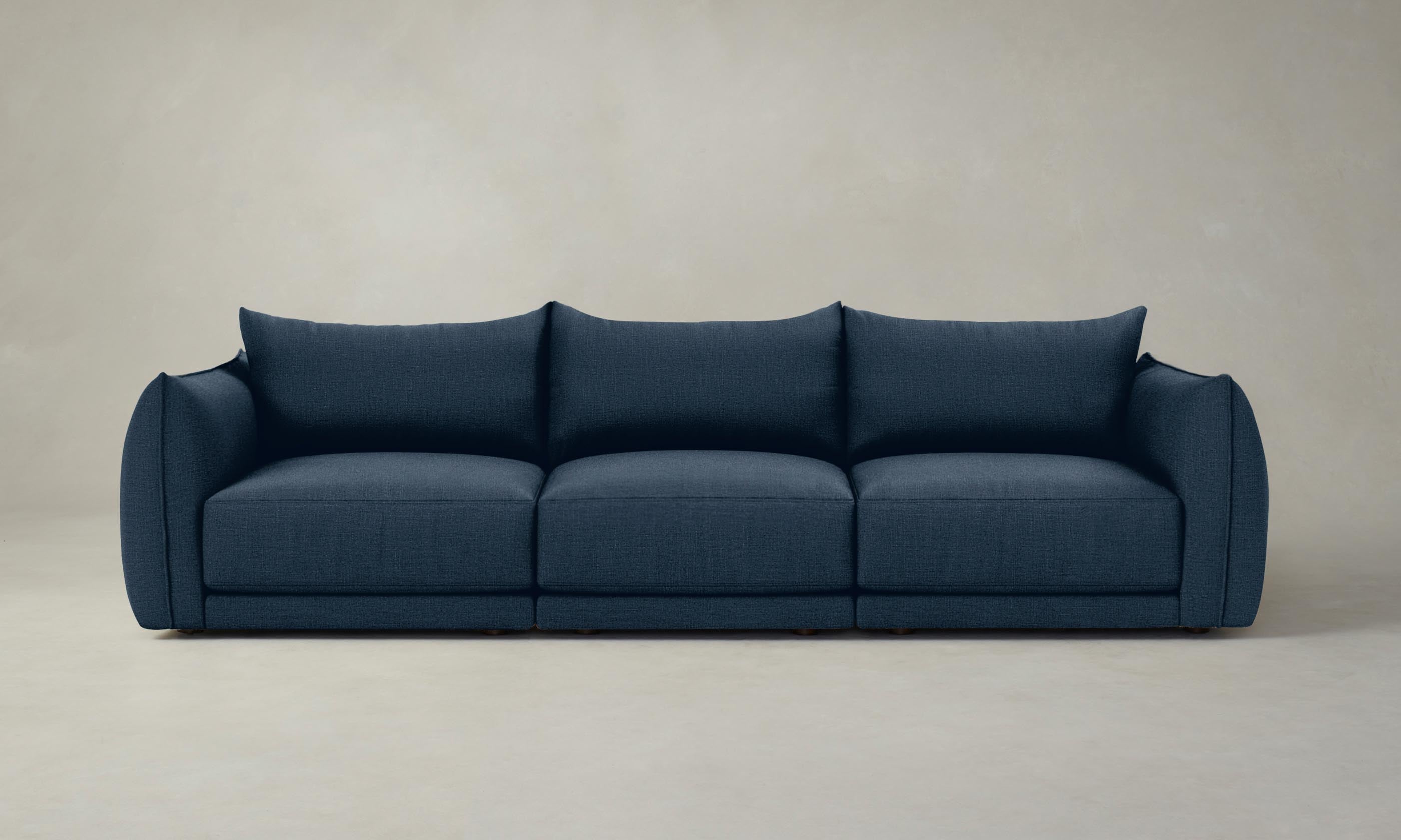 The Jones Modular Sofa - Performance Linen Weave Bay - Modern Sectional Couch for Living Room, Lounge & Home Theater - Durable & Stylish Furniture for Small Spaces