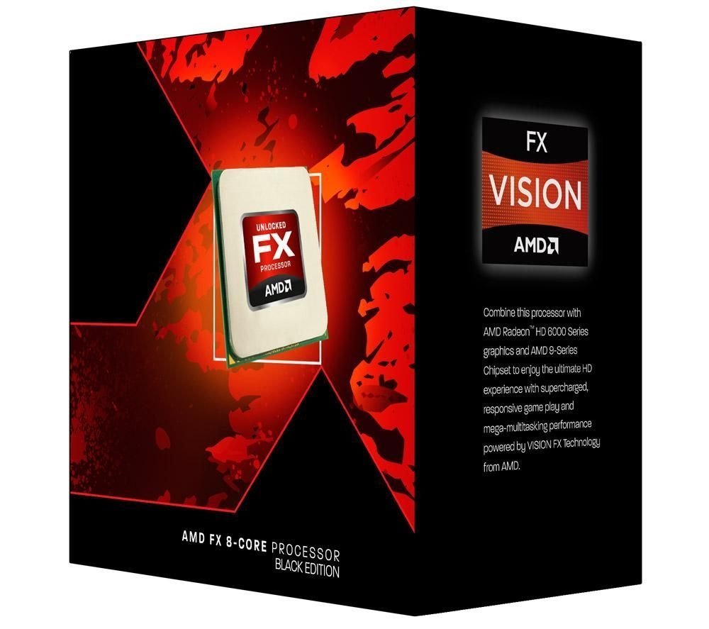 AMD FX-9370 Octa-Core 8-Core 4.4GHz AM3+ Desktop Processor - Retail Pack for Gaming PCs, Video Editing & High-Performance Computing