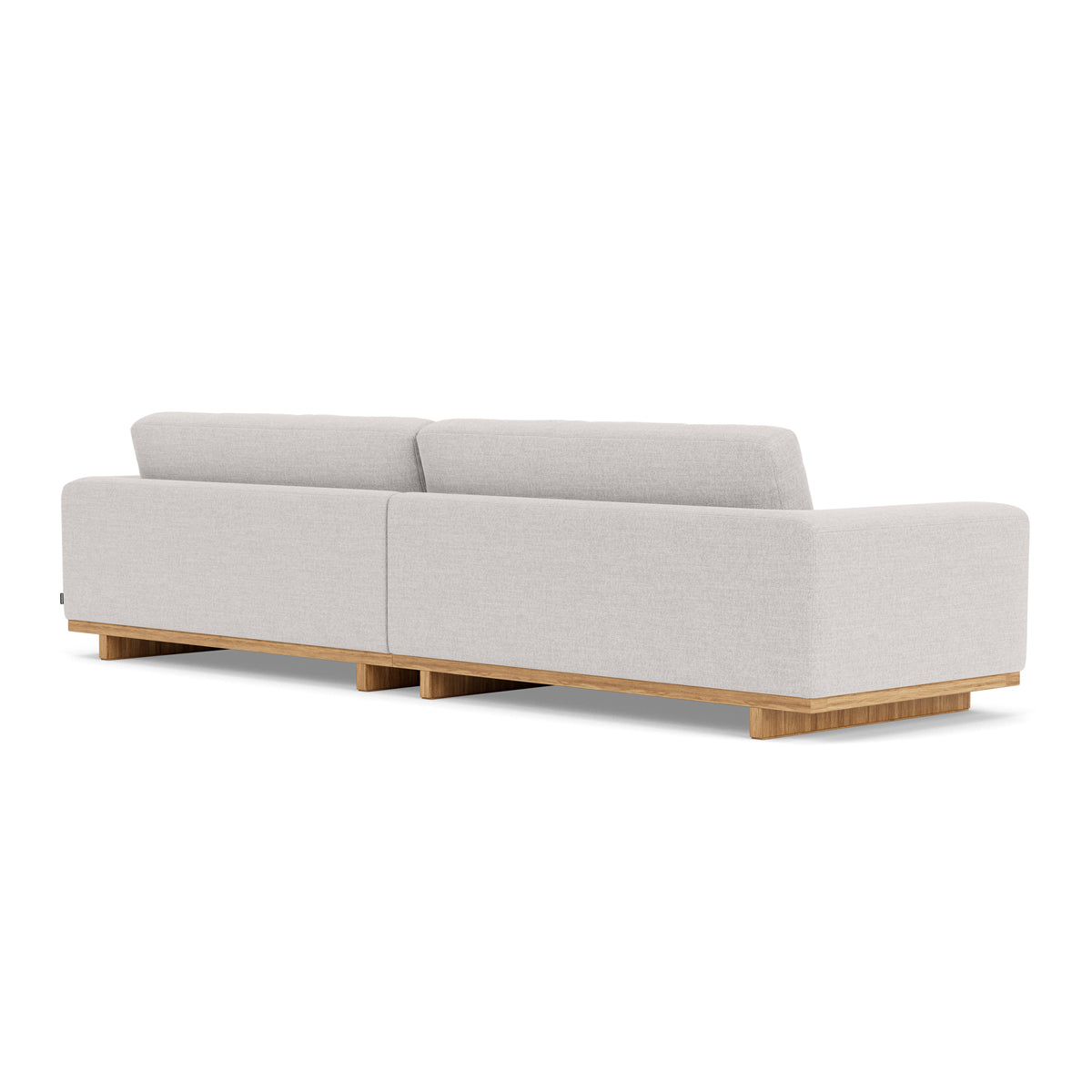 Aya Fabric 4-Seater Sofa - Modern Living Room Couch for Family & Guests | Comfortable Sectional Sofa for Home, Apartment, and Office Lounge