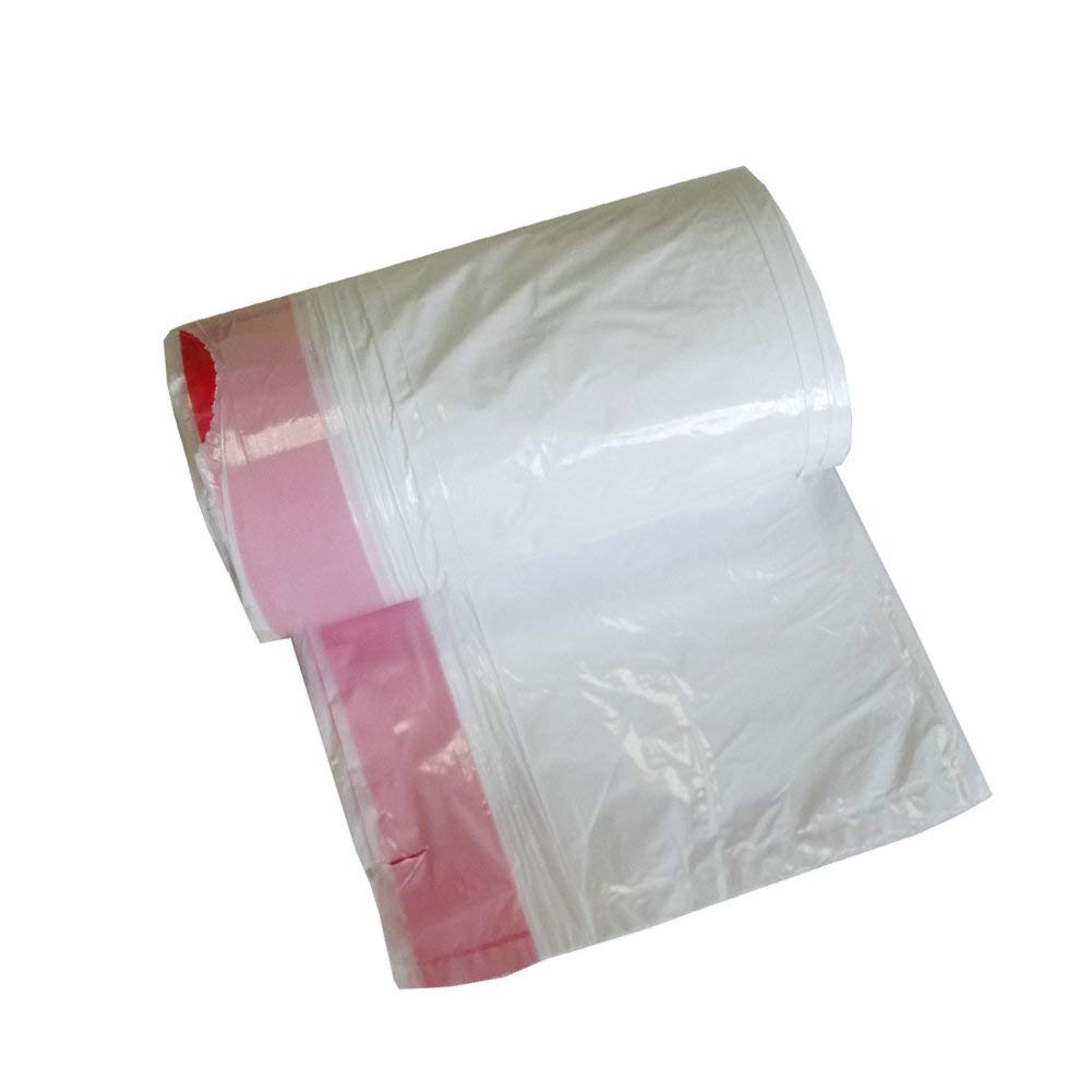 Fangkun 4 Gallon (15 Liter) Small Trash Bags - 42 Count White Drawstring Garbage Bags for Bathroom, Office & Home Wastebins | Perfect for Kitchen, Bedroom & Bathroom Waste Disposal