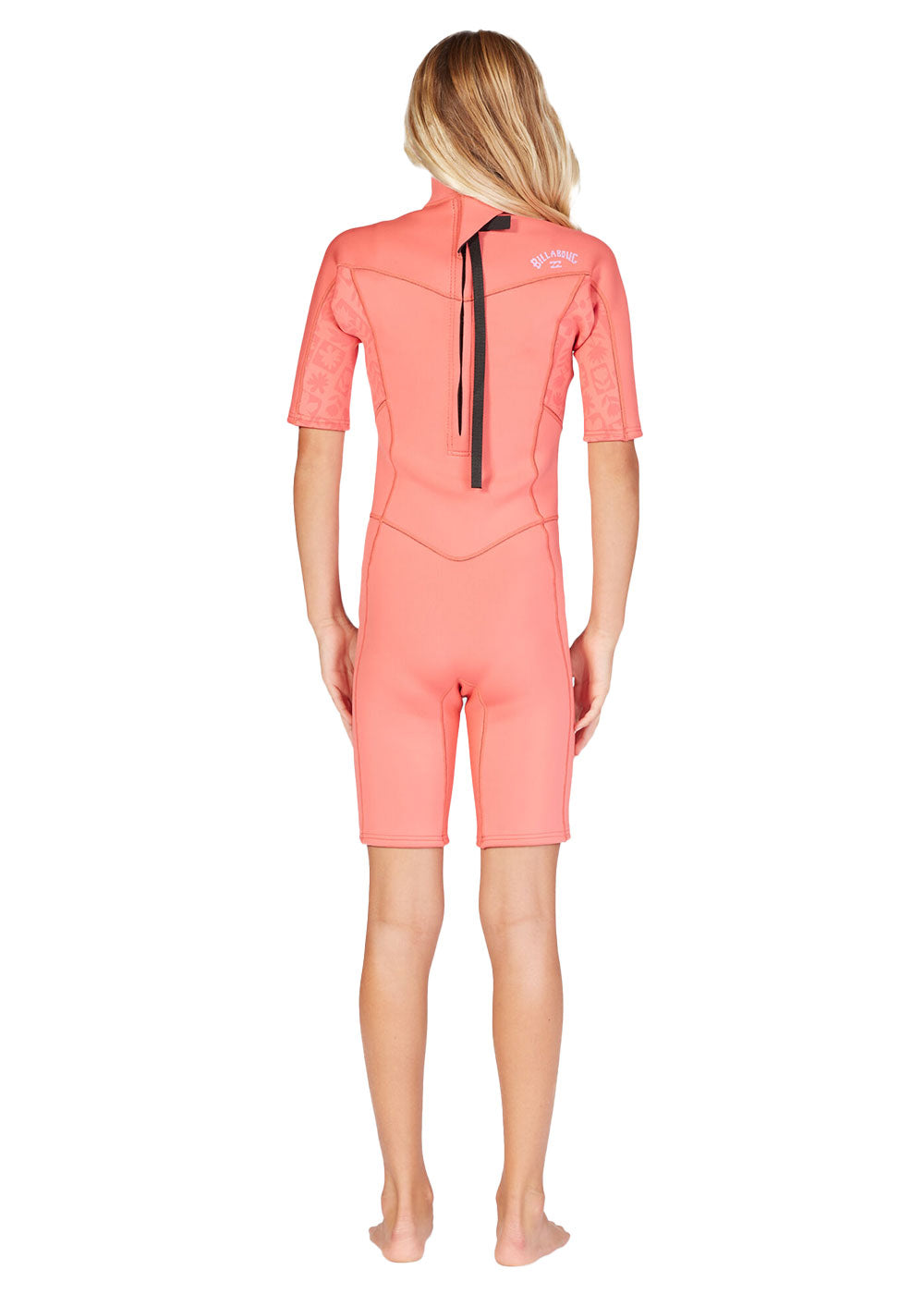 Billabong Girls Synergy 2mm FL Back Zip Short Sleeve Spring Wetsuit - Perfect for Surfing, Swimming & Water Sports in Cool Weather