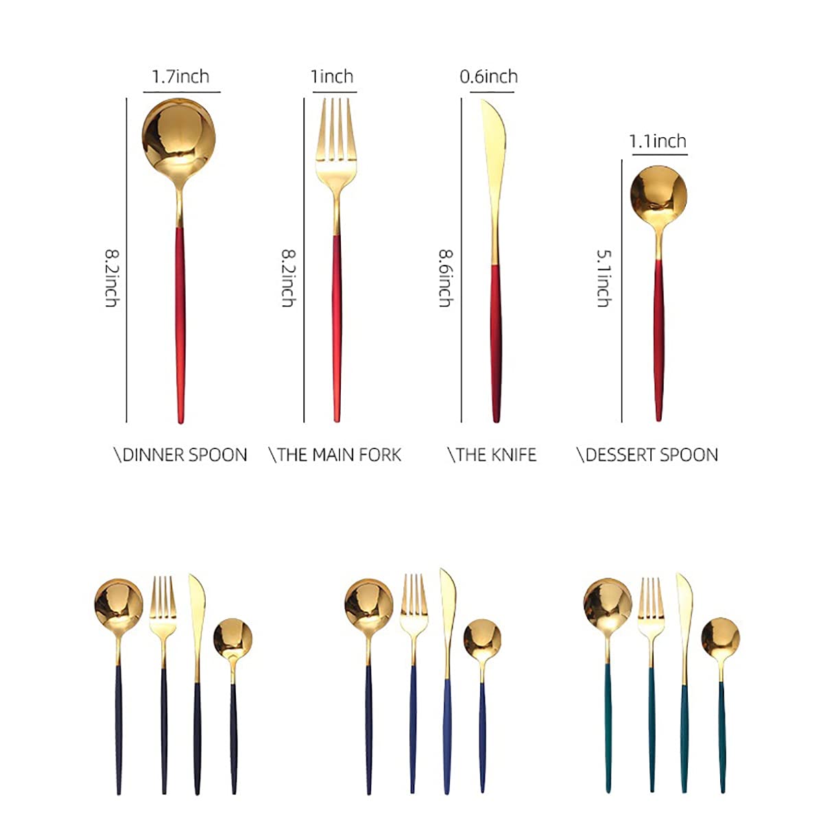 24-Piece Stainless Steel Silverware Set - Rose Gold Flatware Cutlery with Knife, Fork & Spoon - Elegant Dinnerware for Holidays, Weddings & Daily Use - Perfect Christmas Gift Boxed Set