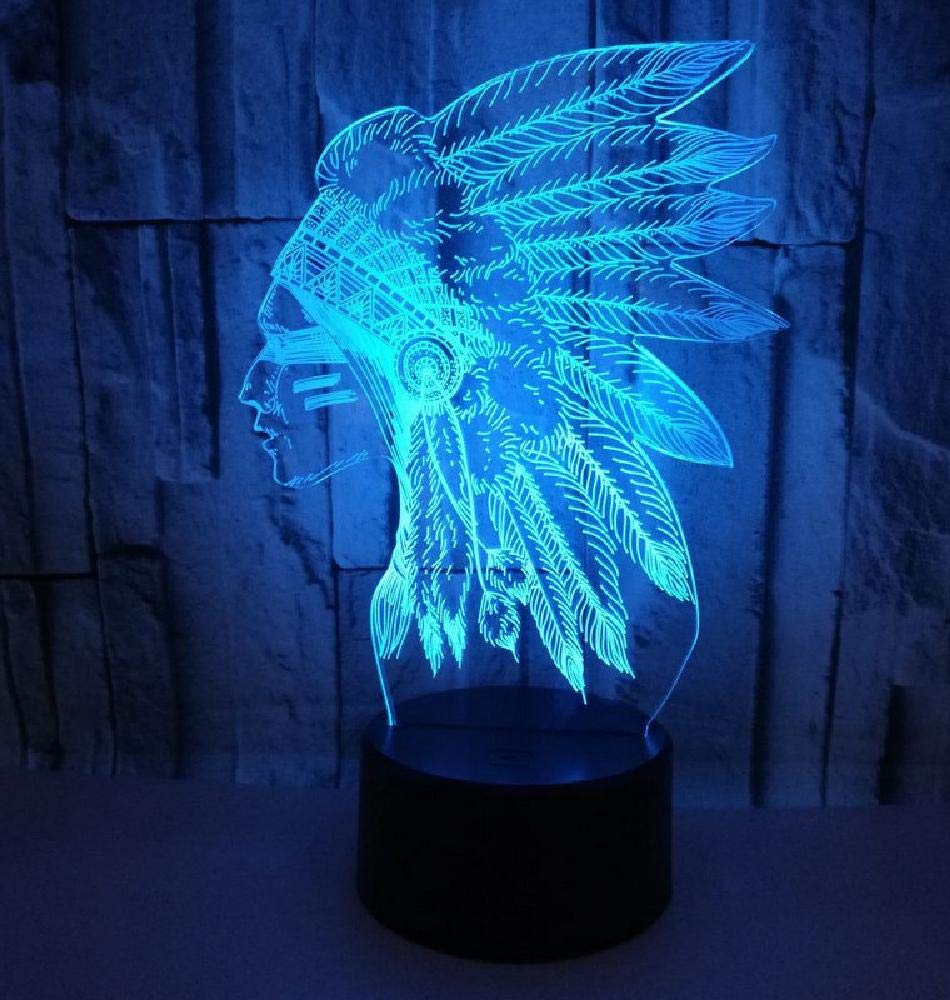 3D LED Table Lamp with USB Charging & Remote Control - Night Light for Kids, Home Decor, Bedroom, Living Room Lighting