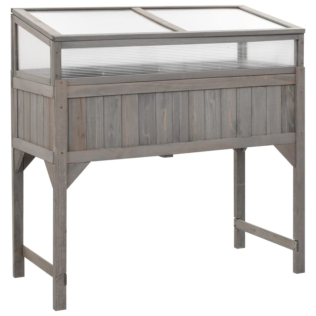 Raised Garden Bed with Greenhouse Cover - 43.3