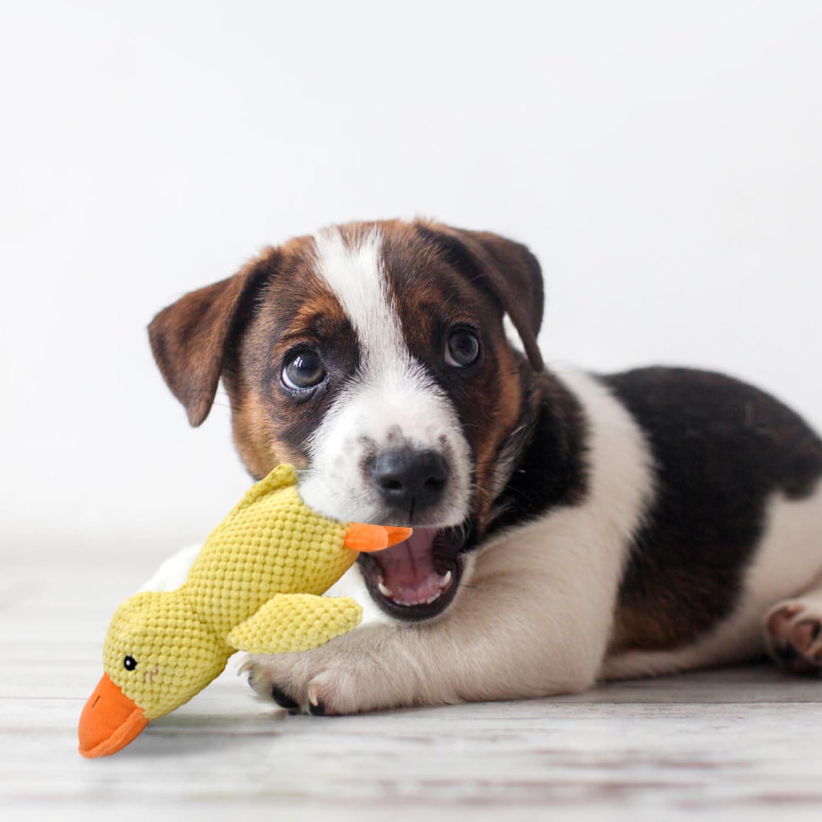 Quack Quack Duck Dog Toy - Squeaky Interactive Chew Toy for Dogs, Durable Calming Duck Puppy Toy with Noise (Yellow) - Perfect for Playtime, Anxiety Relief & Training