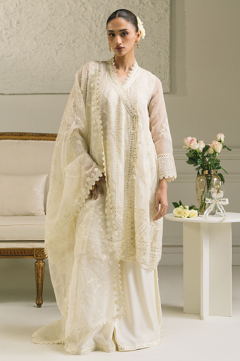 IVORY BLOOM 3-Piece Ethnic Outfit Set - Embroidered Shirt, Dupatta & Palazzo Pants for Women | Perfect for Festivals, Weddings & Cultural Events