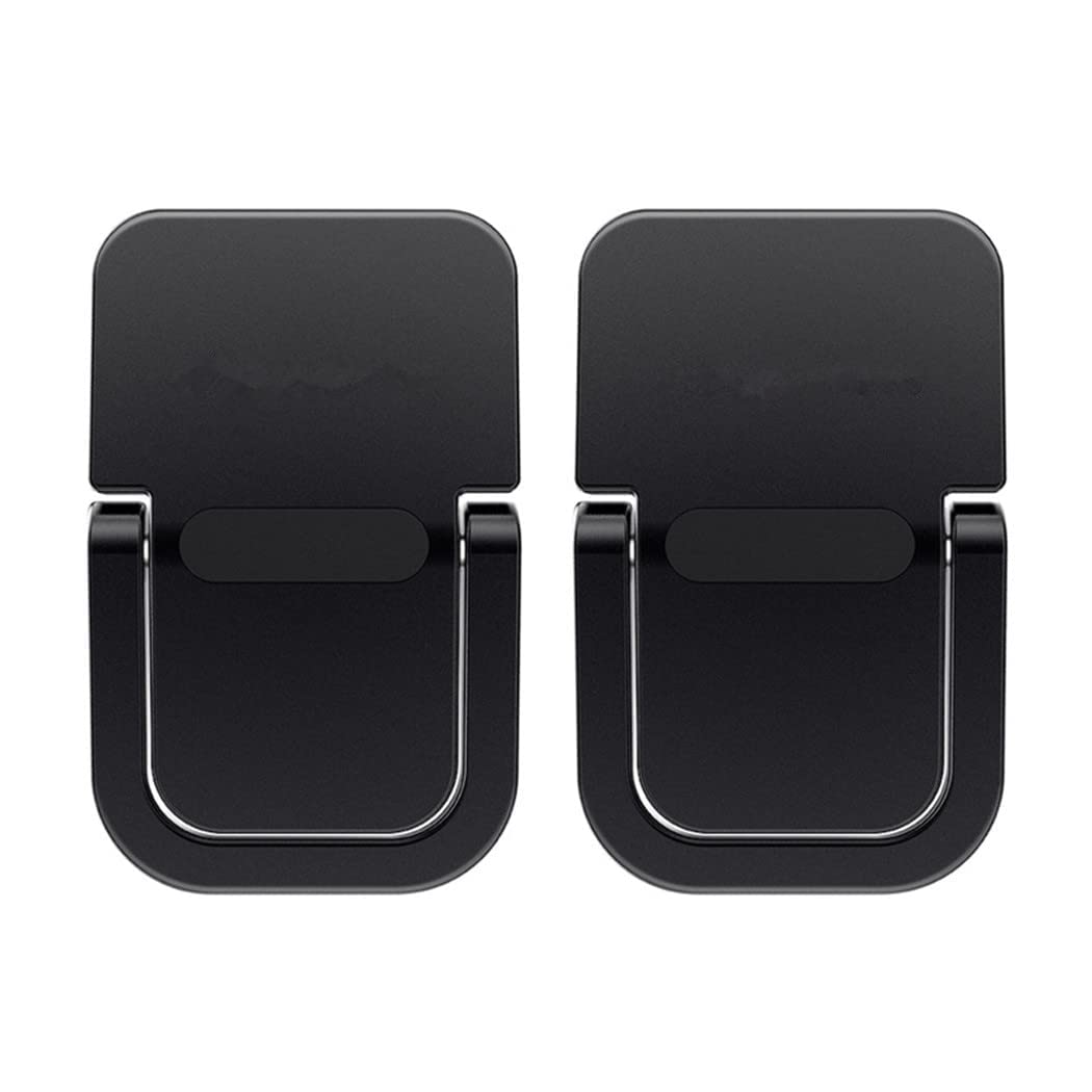 Aluminum Keyboard Stand for Laptop & Computer - Mini Invisible Kickstand Riser for MacBook, Notebook, Desktop (2 Pack, Black) | Ergonomic Typing & Space-Saving Desk Organizer