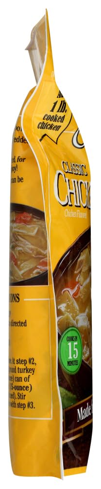 Classic Chicken Noodle Soup Mix - Pack of 6 | Quick & Easy Meal Solution for Busy Weekdays, Camping Trips & Cold Weather Comfort