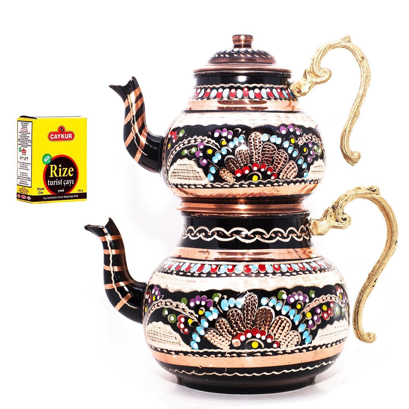 Handmade Traditional Turkish Tea Pot Set - 12