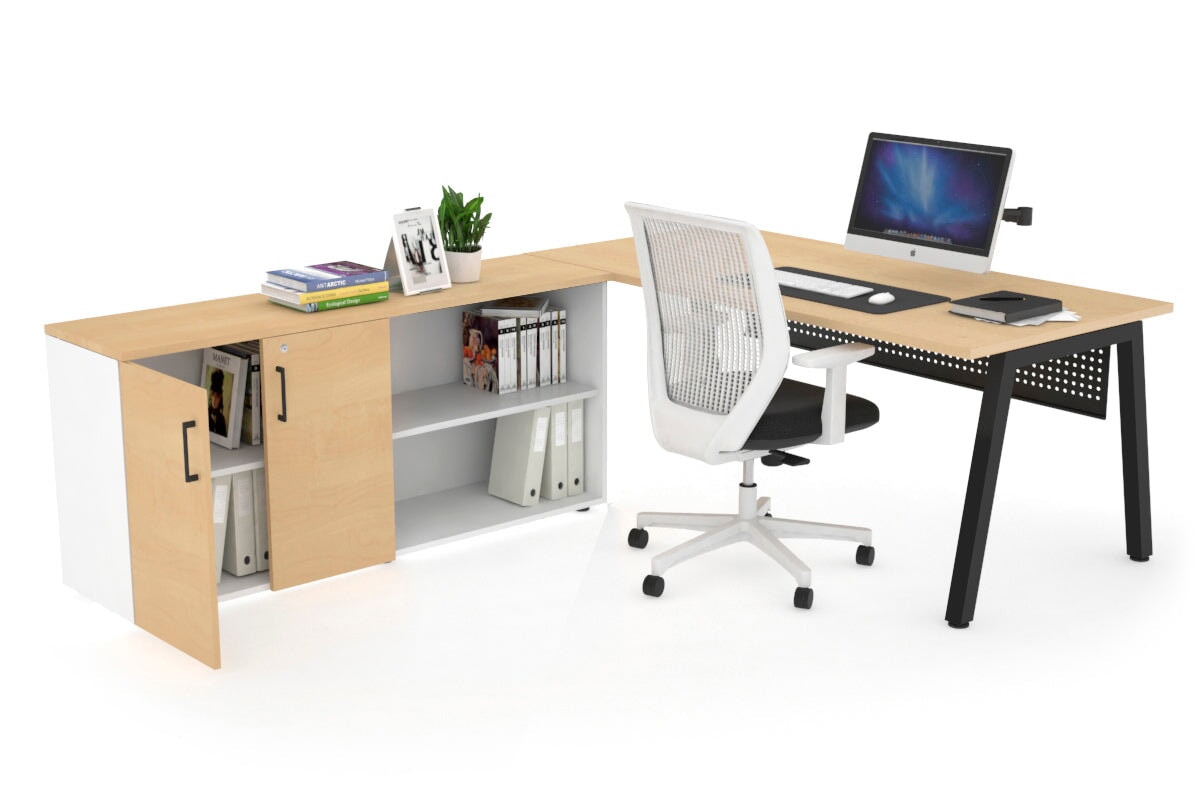 Quadro A Executive Office Chair - Black Frame [1800L x 700W] - Ergonomic Desk Chair for Home Office & Conference Room
