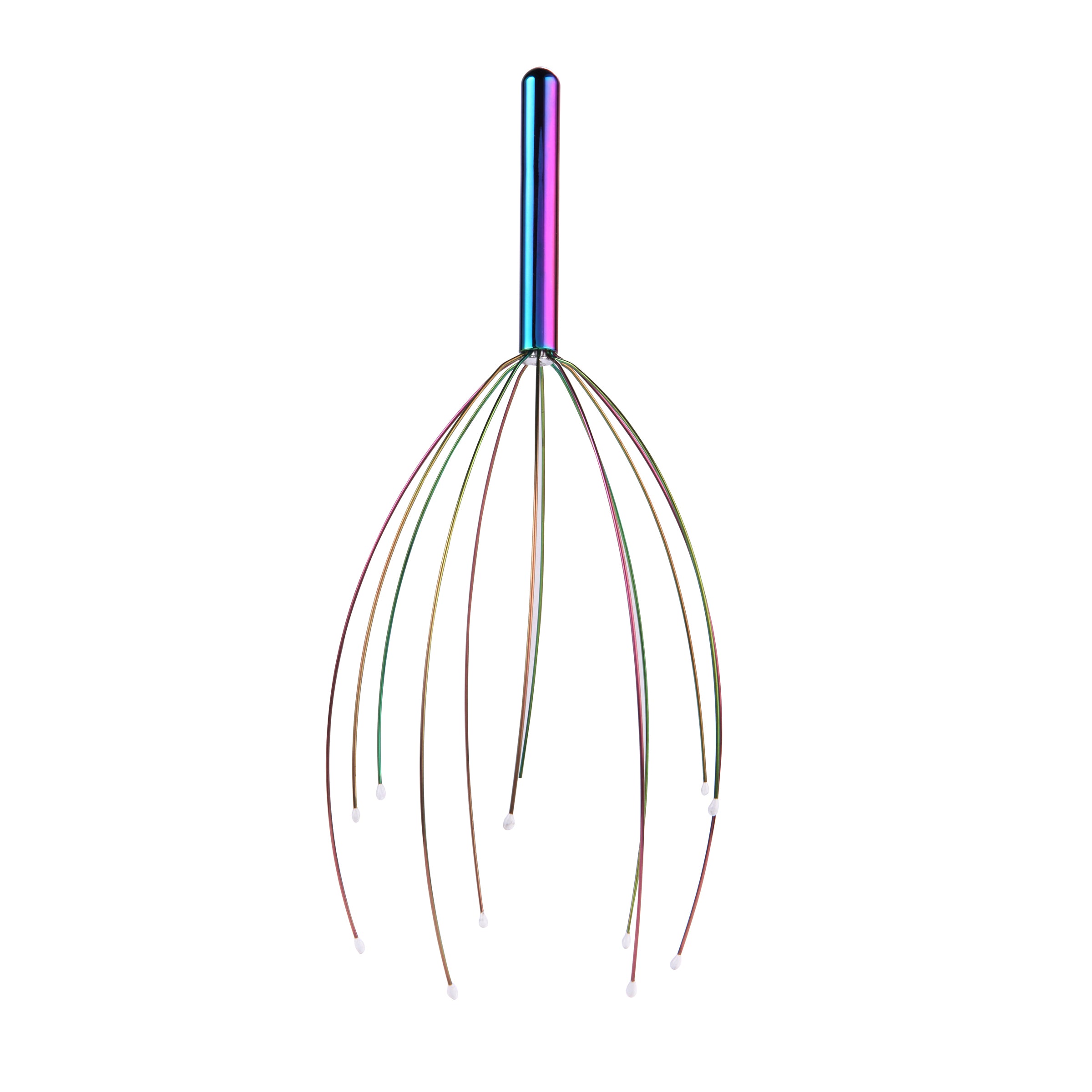 Iridescent Head Massager for Stress Relief - Scalp Relaxation & Tension Relief - Perfect for Home, Office & Travel Use