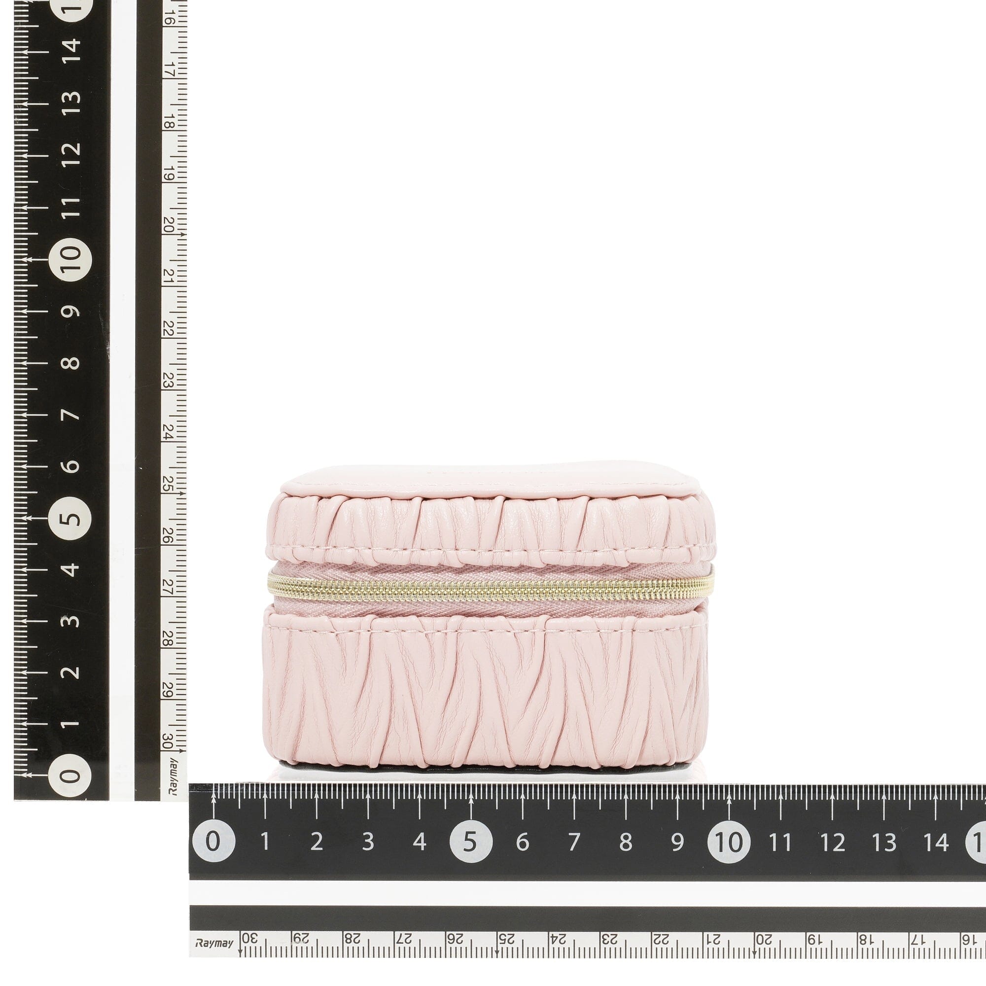 Elegant Pink Embossed Travel Jewelry Box - Compact Organizer for Necklaces, Rings & Earrings - Perfect for Vacation, Bridal Shower & Gift Giving