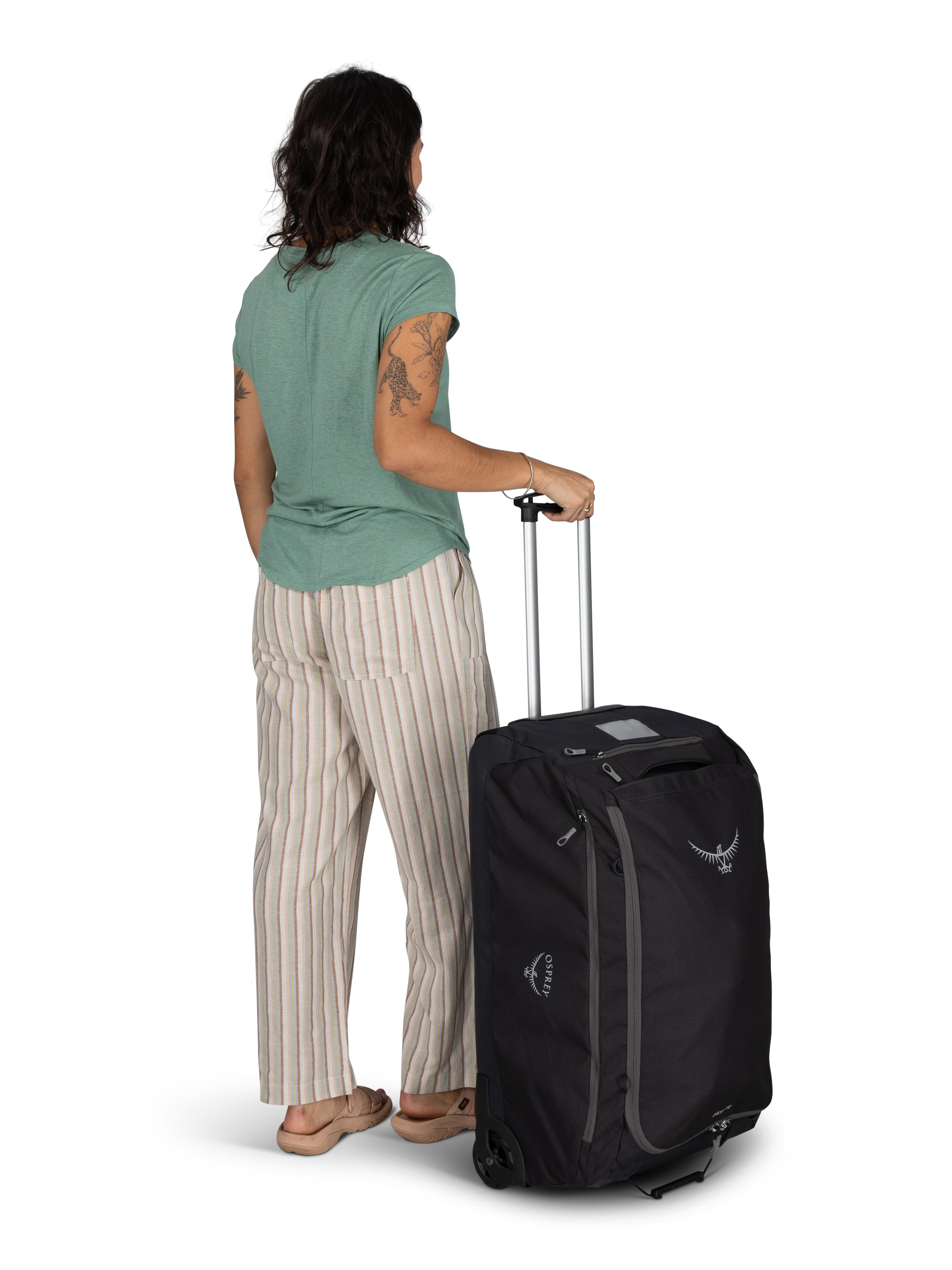 Osprey Wheeled Duffel 85 - Large Travel Duffel Bag with Wheels for Airplane, Camping & Adventure Gear - Durable Rolling Luggage for Men & Women
