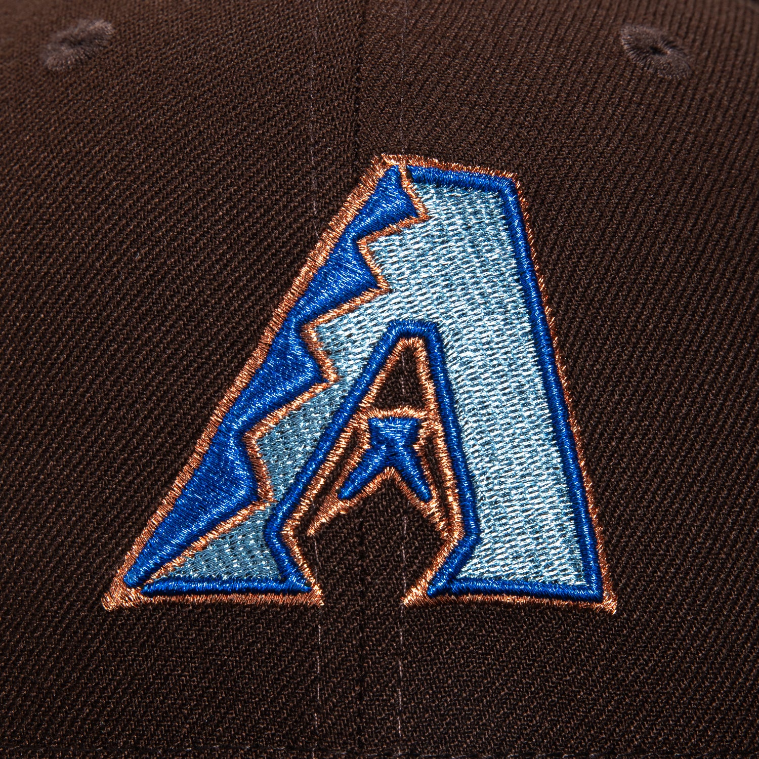 New Era 59Fifty Arizona Diamondbacks Inaugural Patch Baseball Cap - Brown & Black Snapback Hat for Men's Sports Fan Fashion | Game Day, Streetwear & Casual Outfits